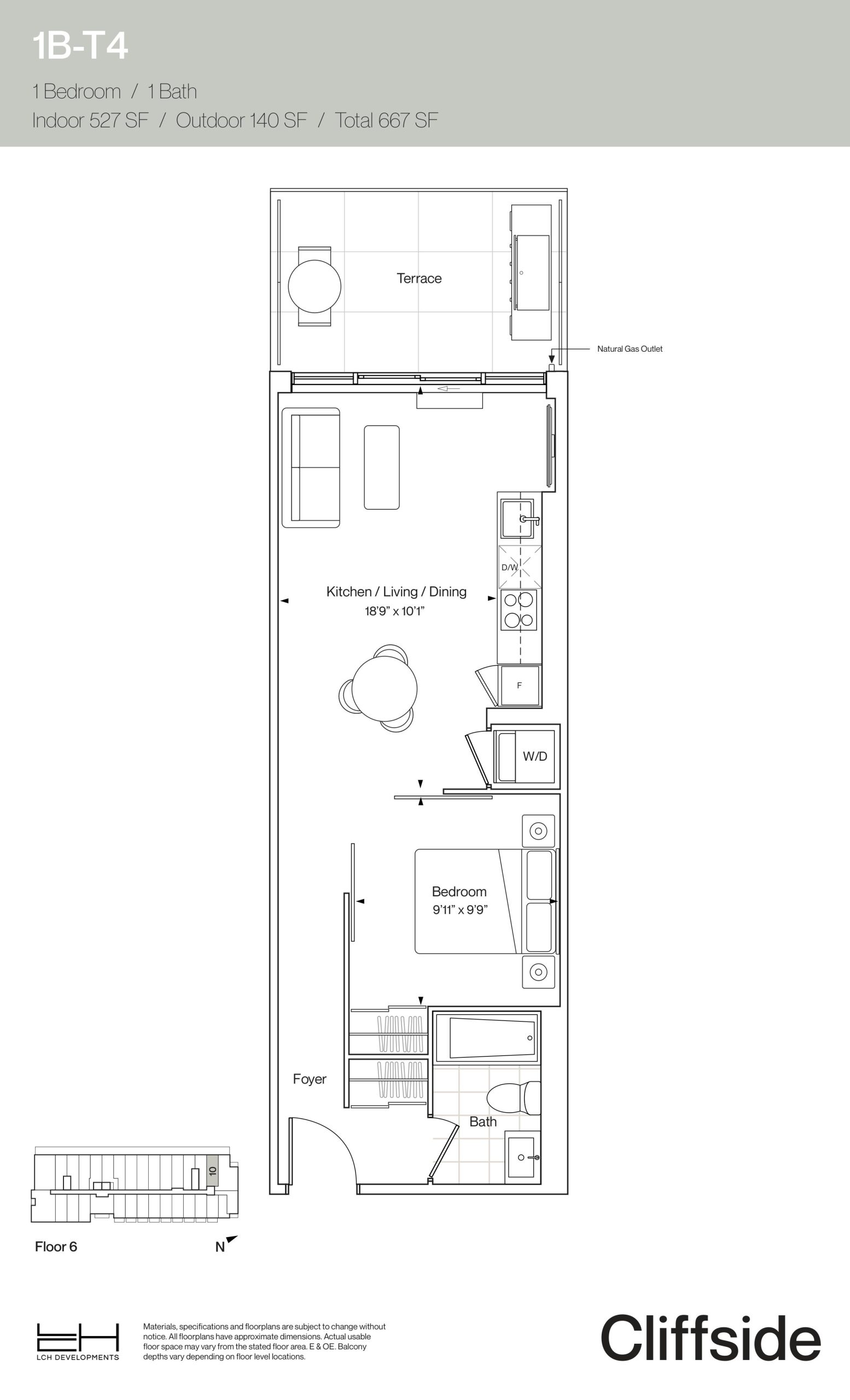1B-T4 floor plan