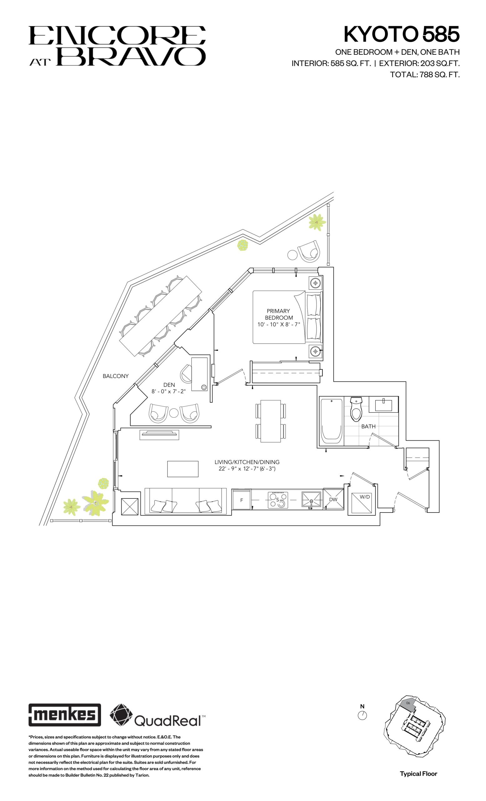 Kyoto 585 floor plan