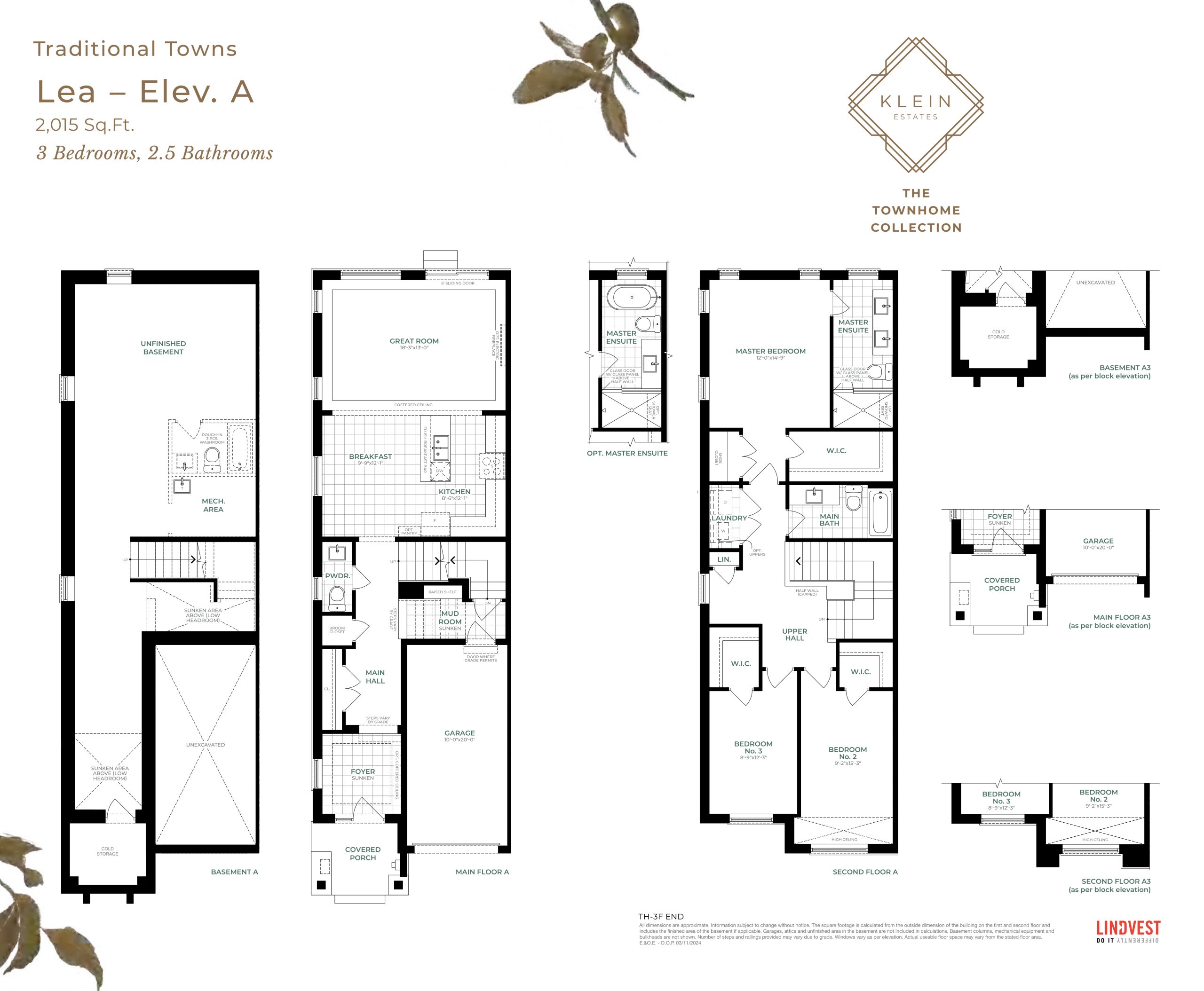 Lea - Elev. A floor plan
