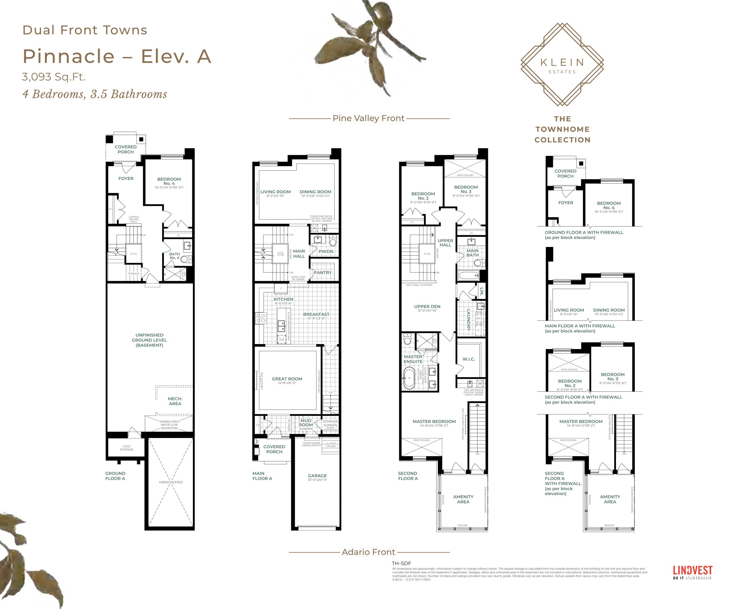 Pinnacle - Elev. A floor plan
