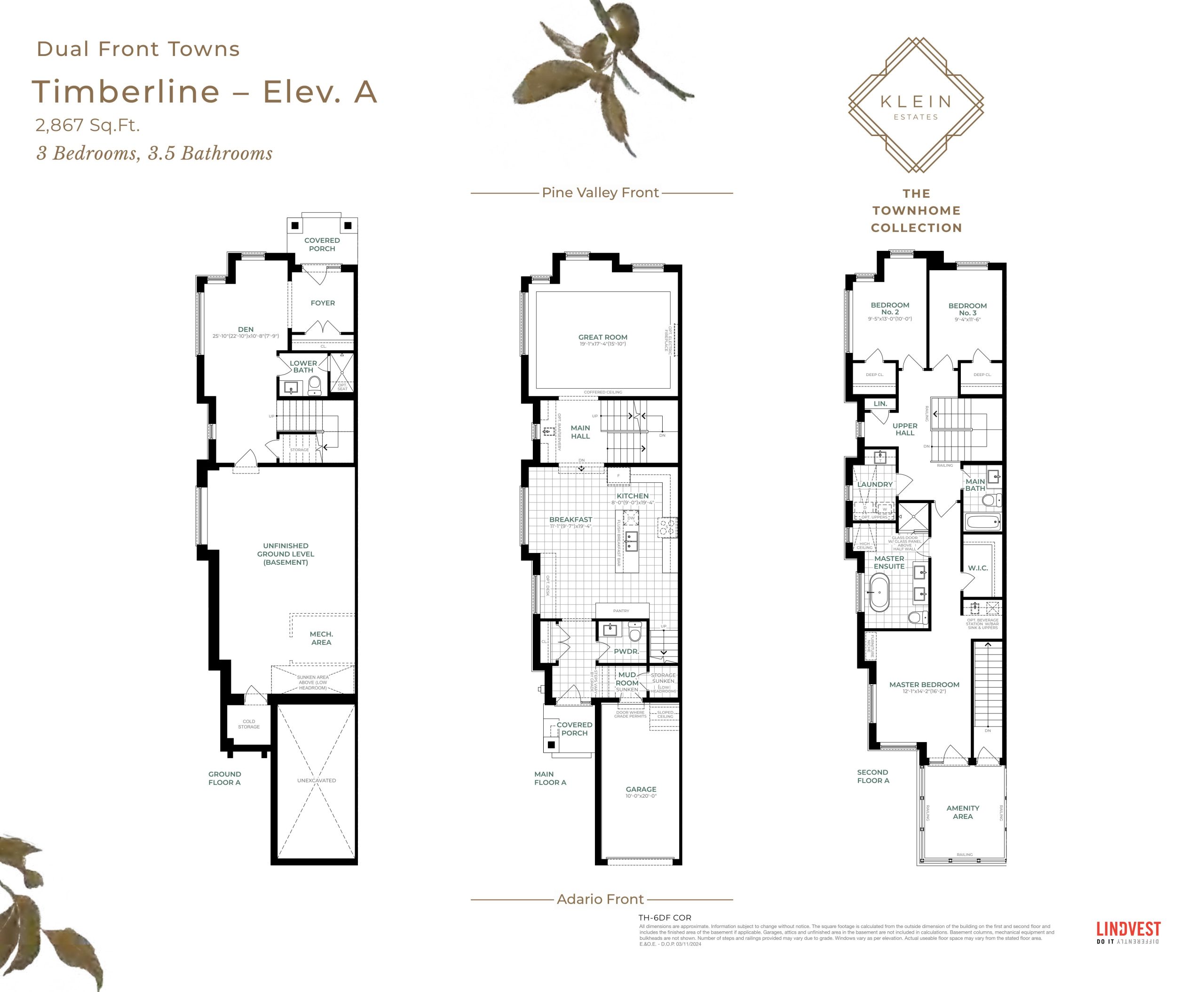 Timberline - Elev. A floor plan