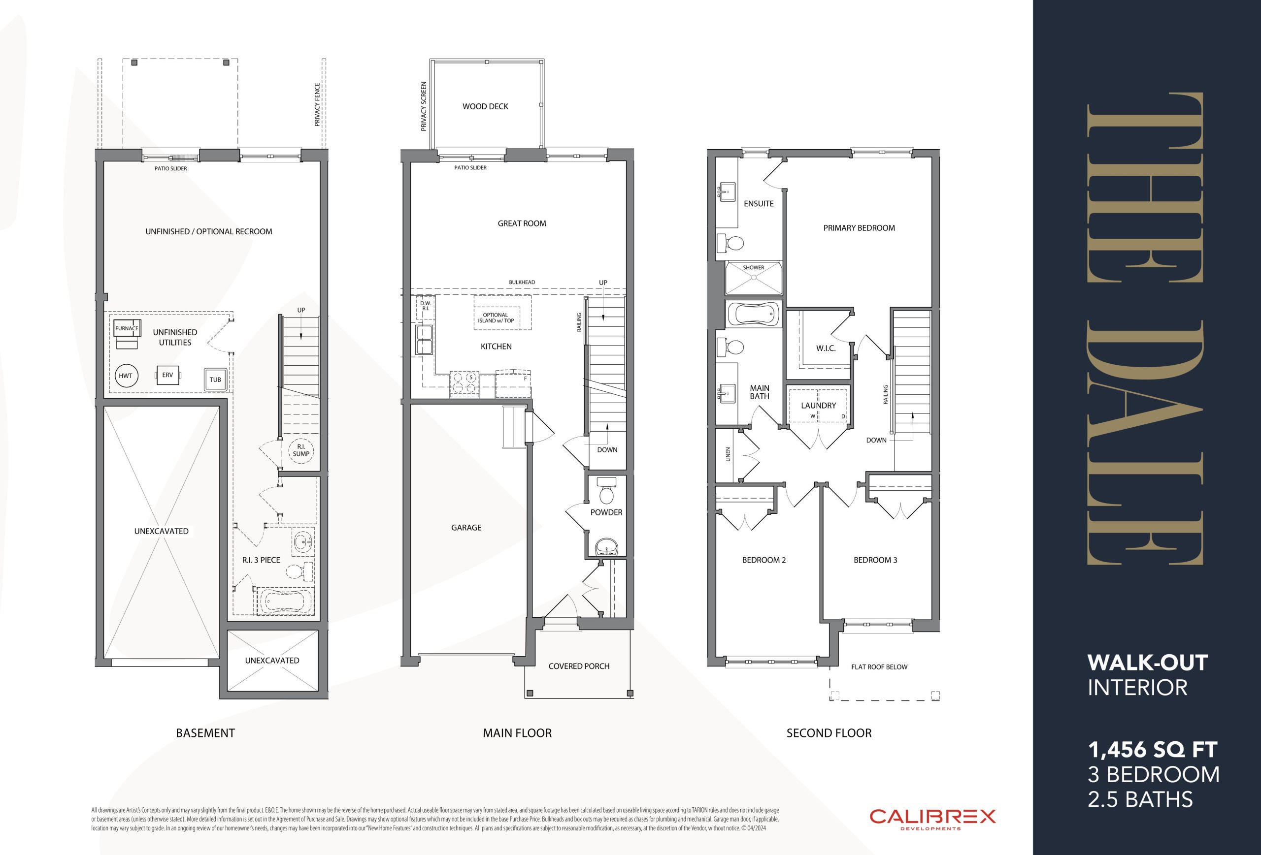 The Dale (Walk-Out Interior) floor plan