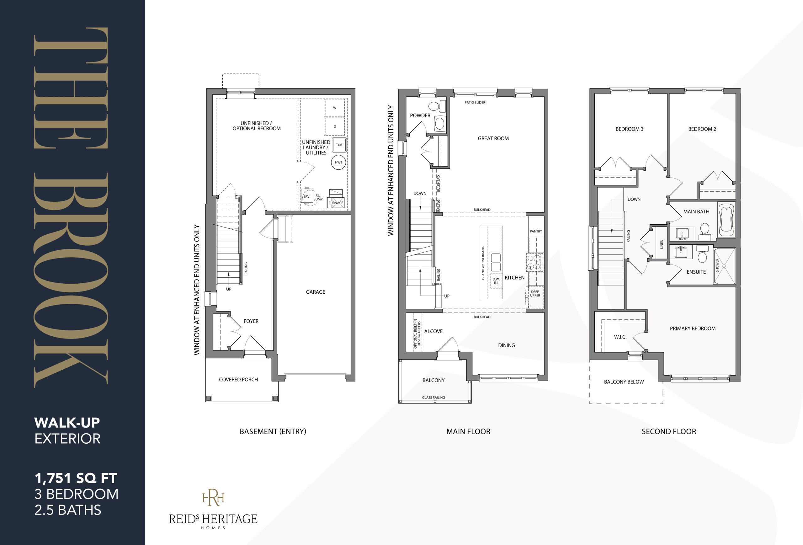 The Brook (Walk-Up Exterior) floor plan