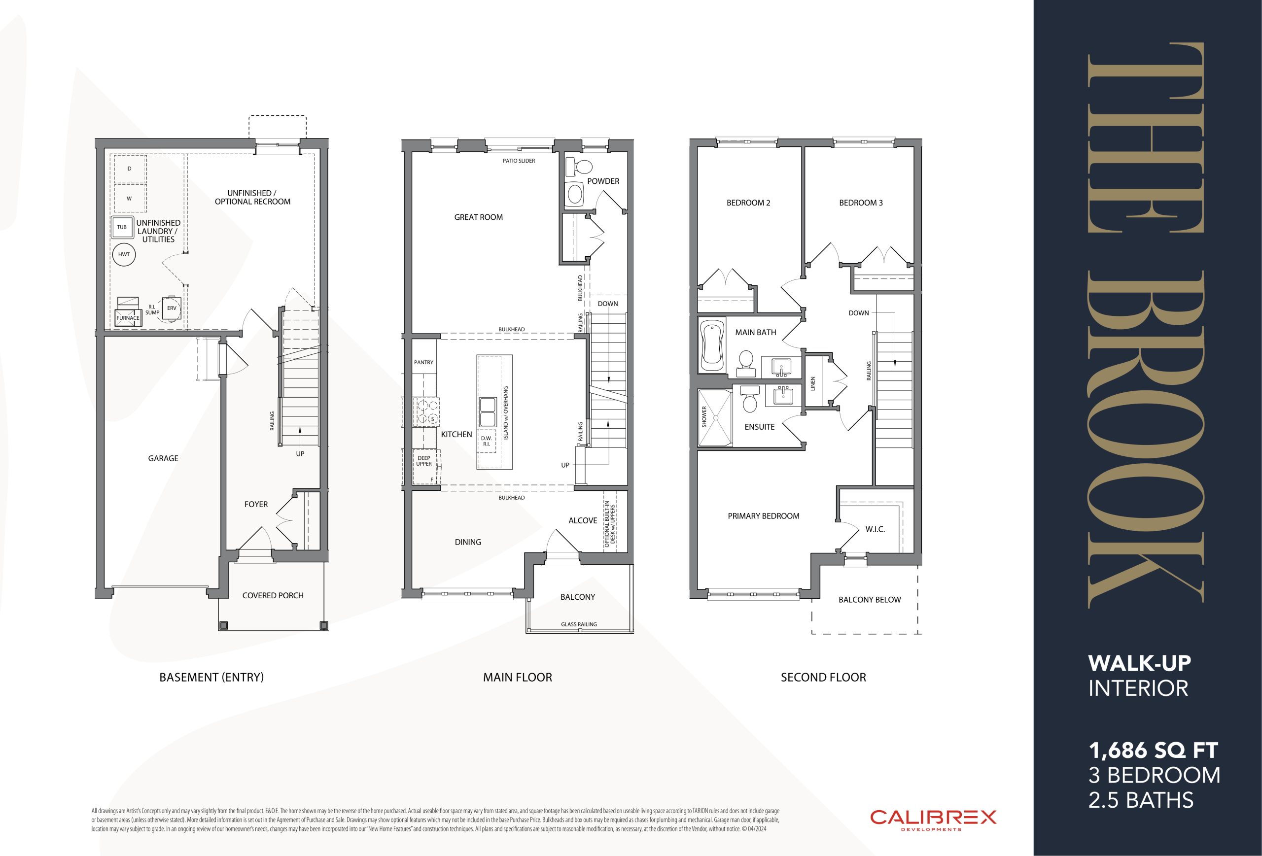 The Brook (Walk-Up Interior) floor plan