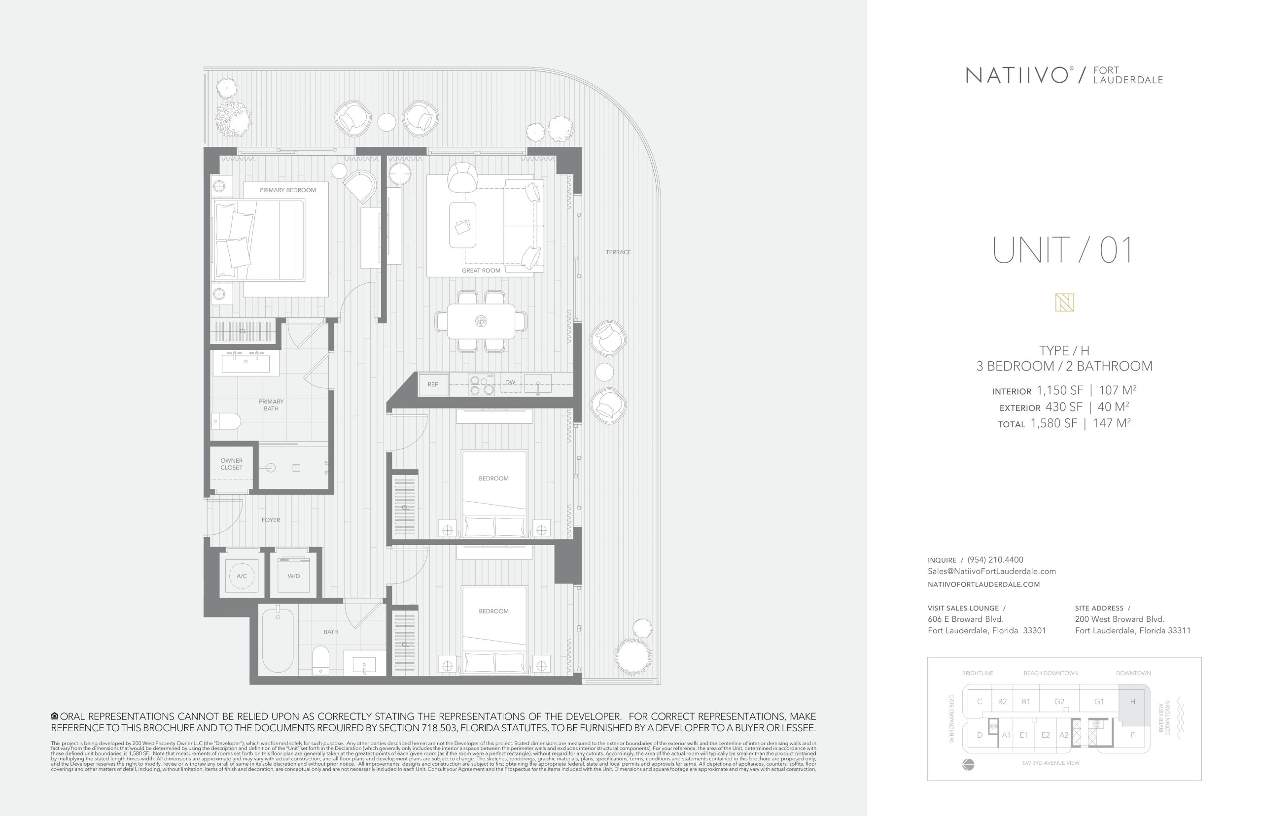 Unit 01 floor plan