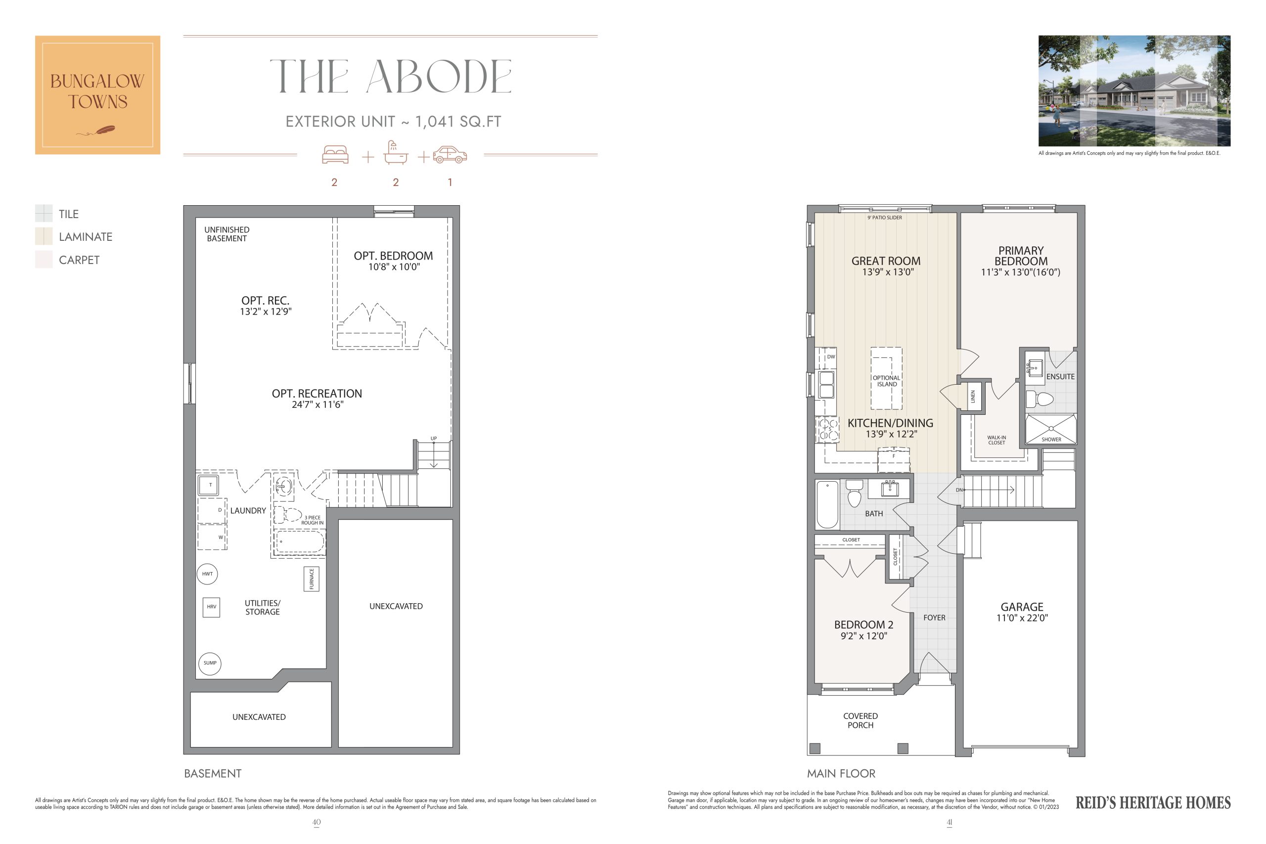 The Abode (Exterior Unit) floor plan