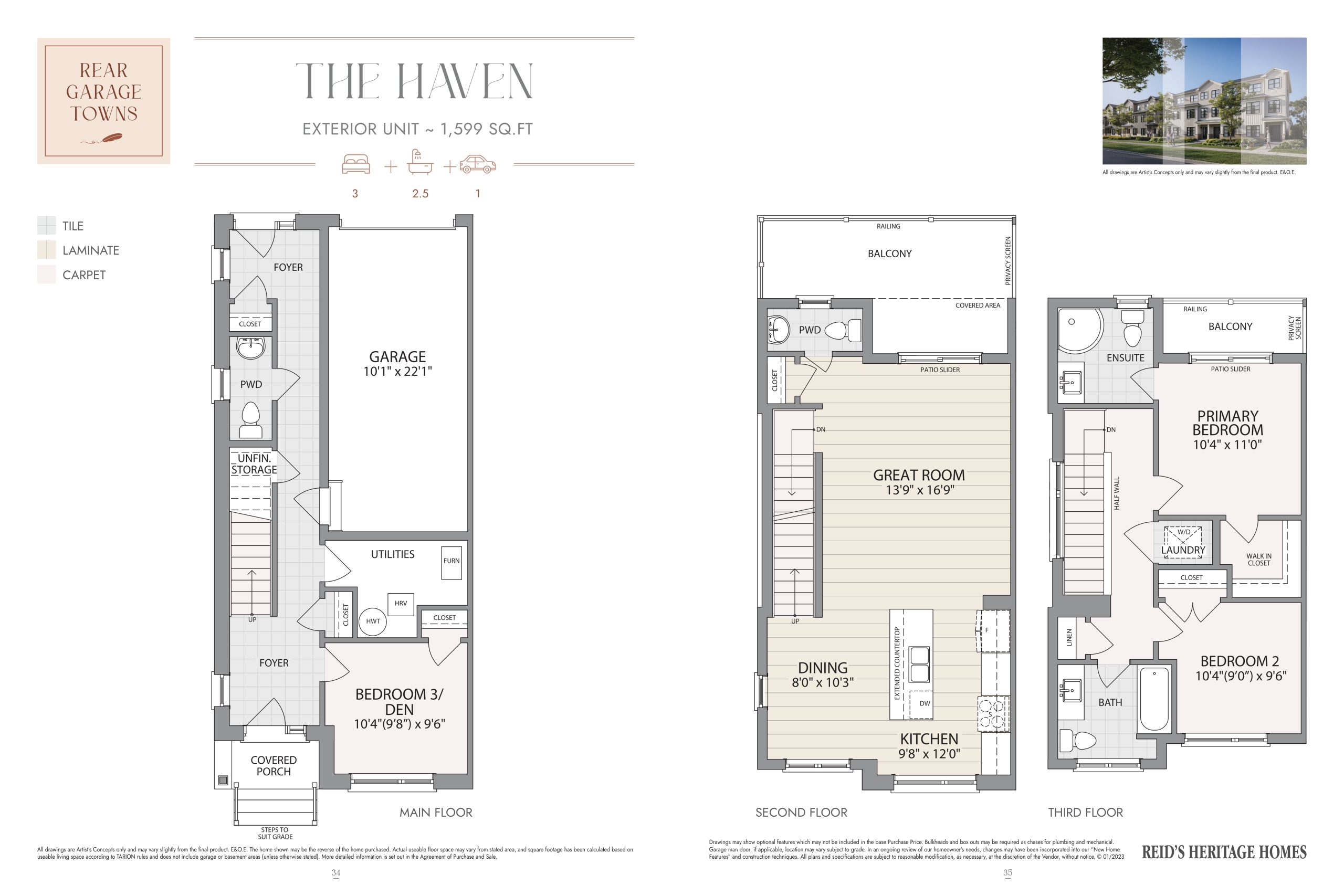 The Haven (Exterior Unit) floor plan