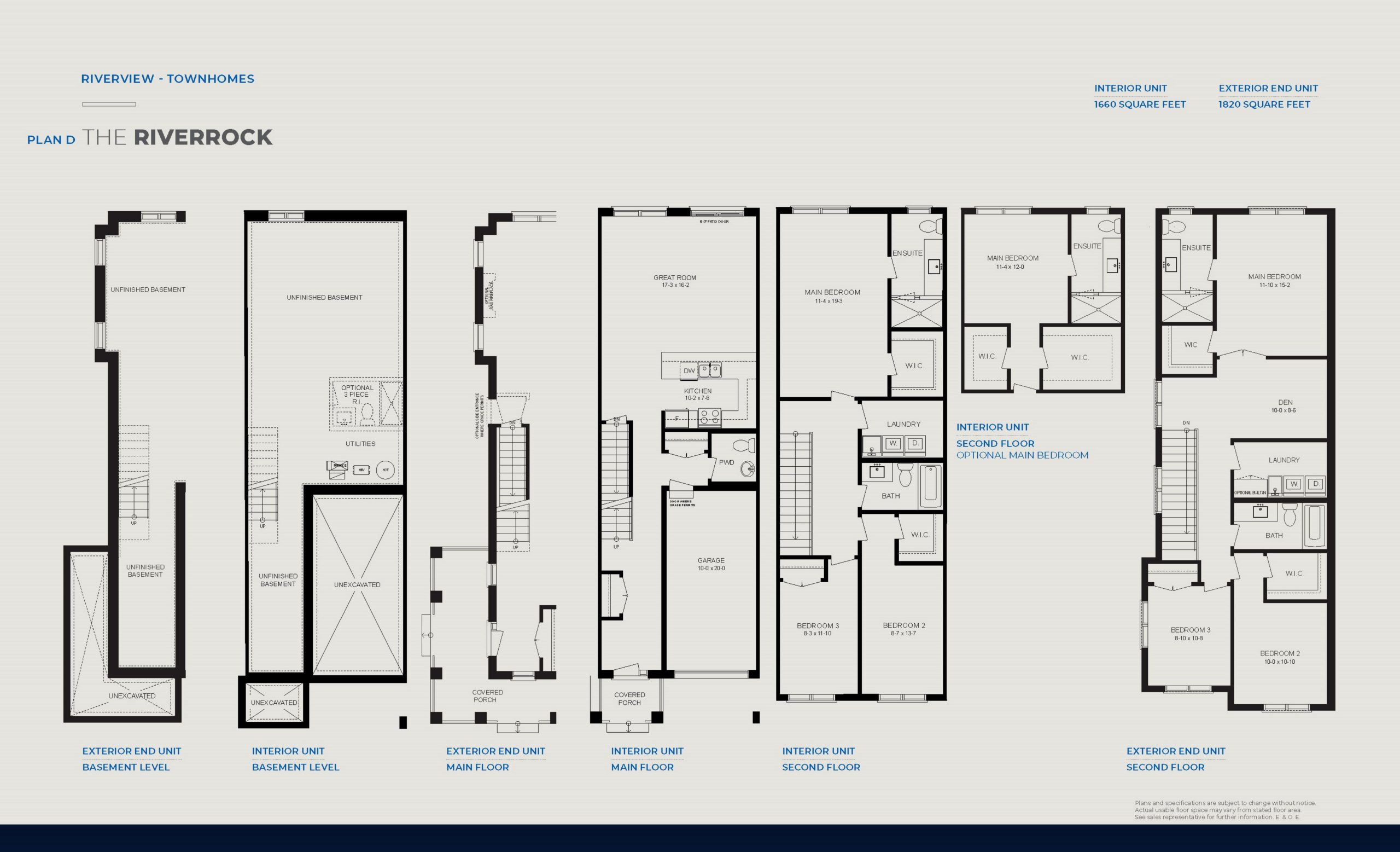 The RiverRock floor plan