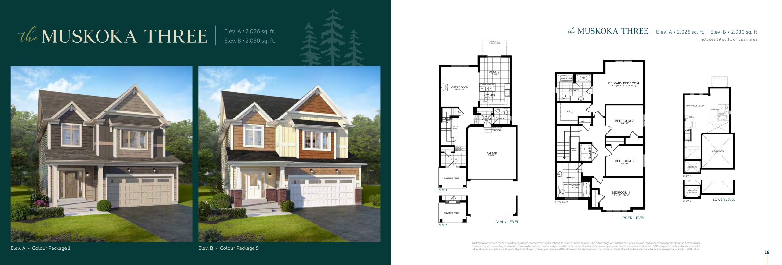 The Muskoka Three floor plan