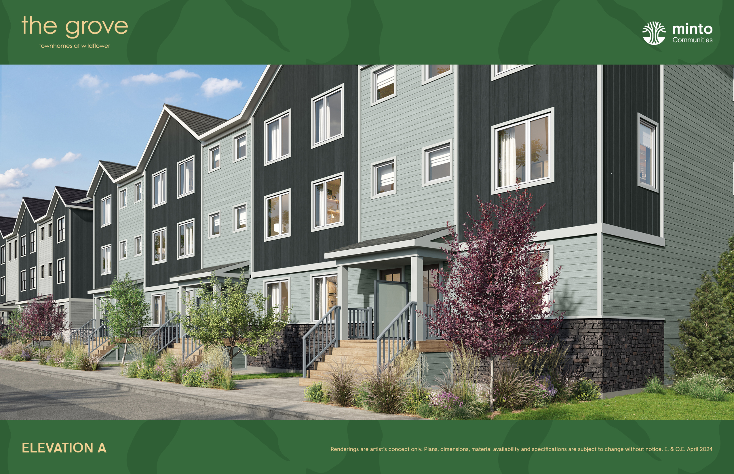 The Grove Townhomes at Wildflower in Airdrie — rendering 14