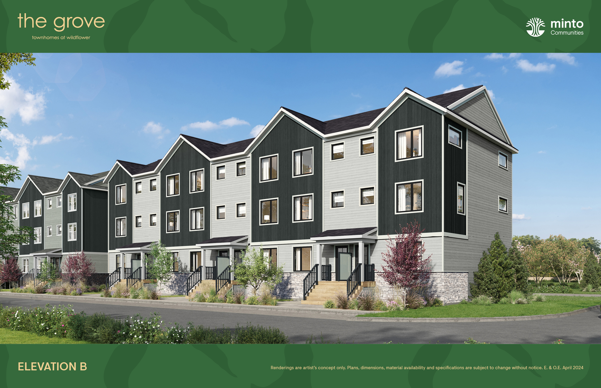 The Grove Townhomes at Wildflower in Airdrie — rendering 12