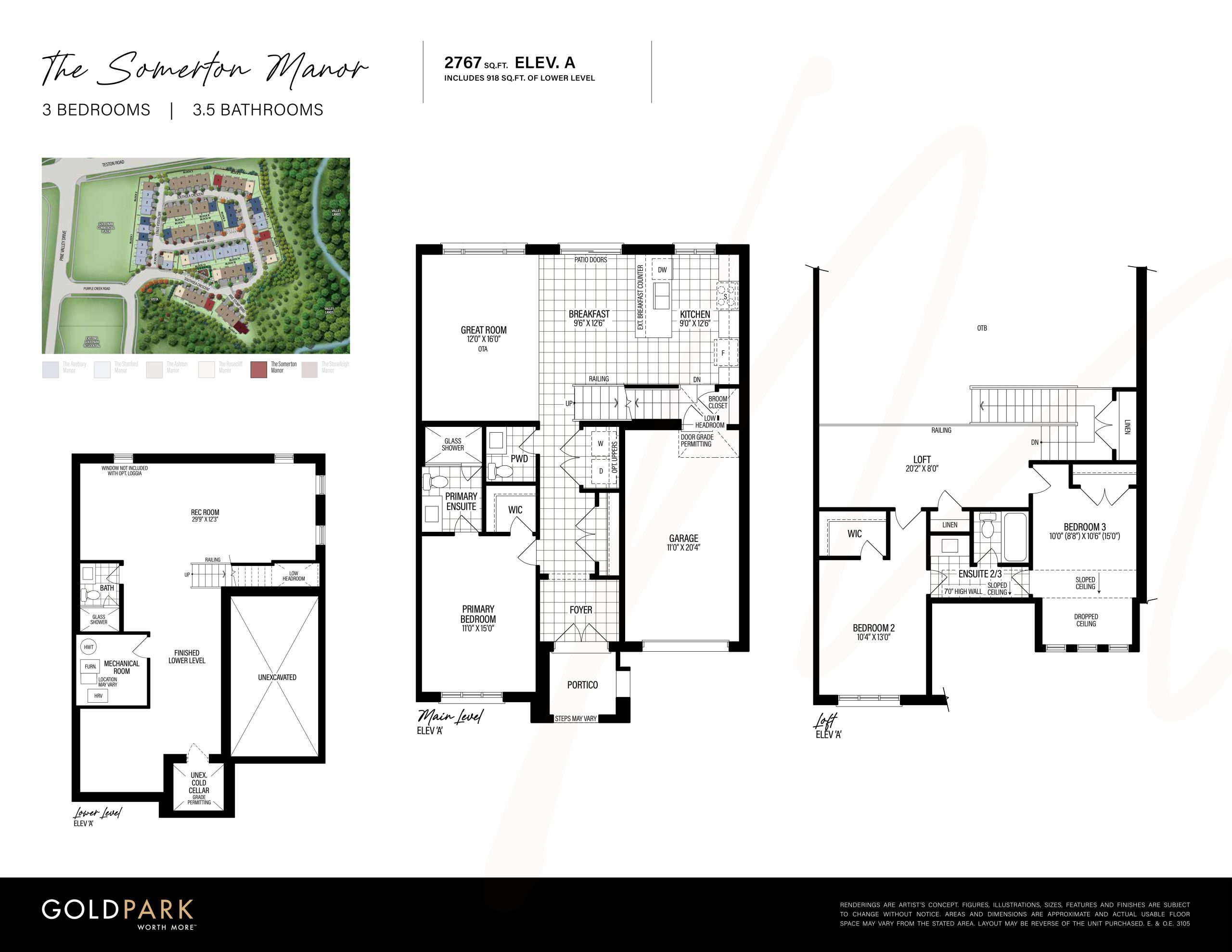 The Somerton Manor floor plan