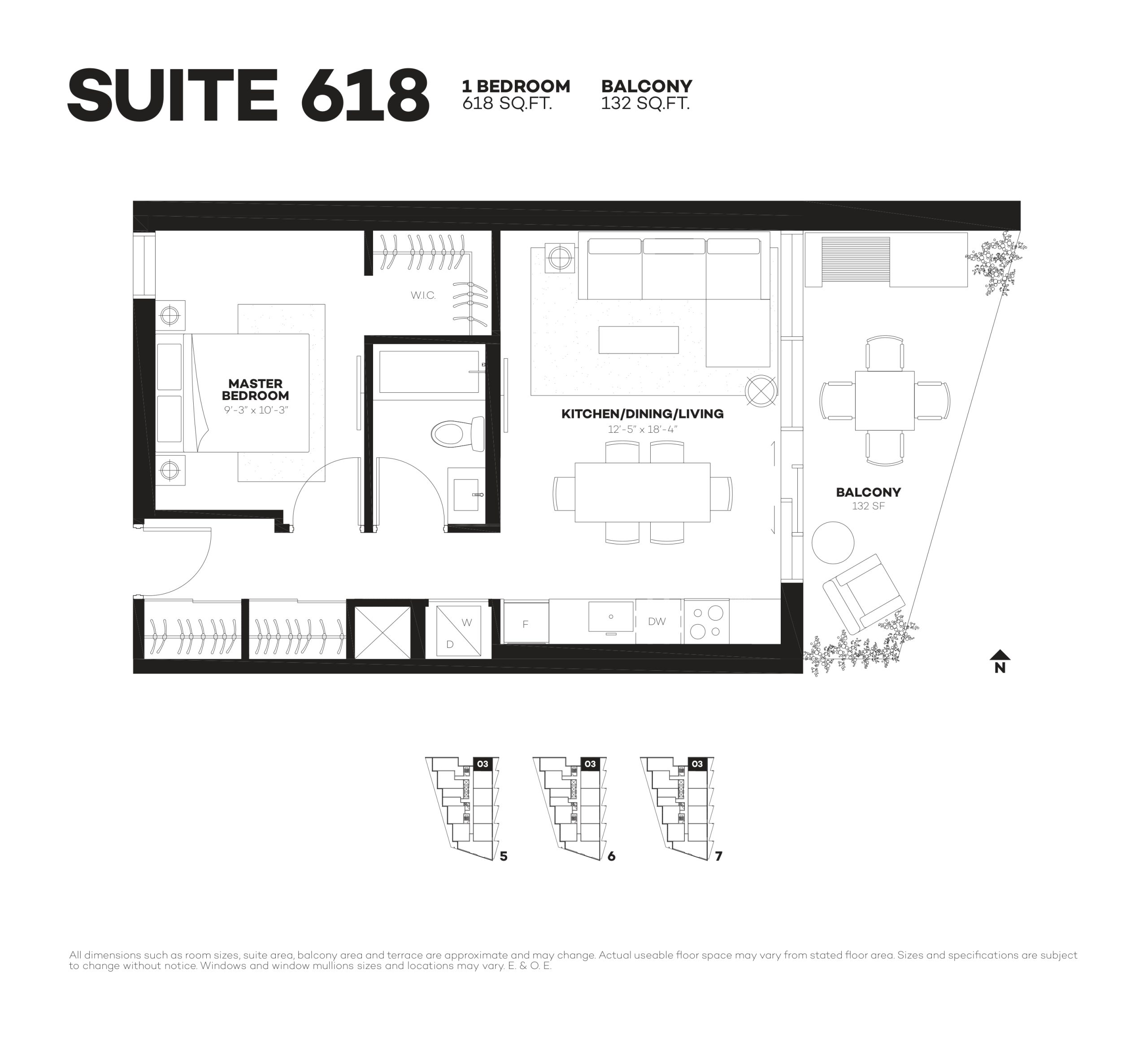 Suite 618 floor plan