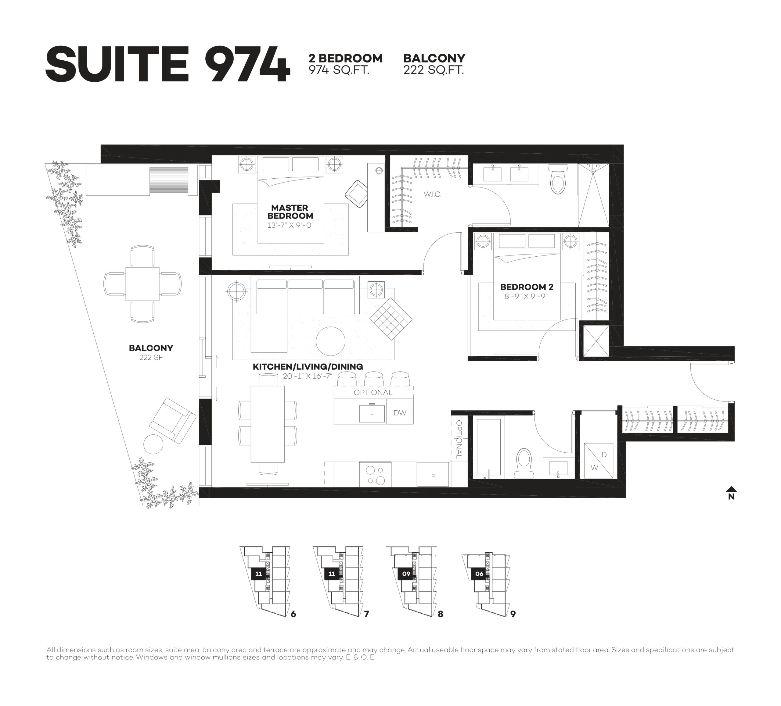 Suite 974 floor plan