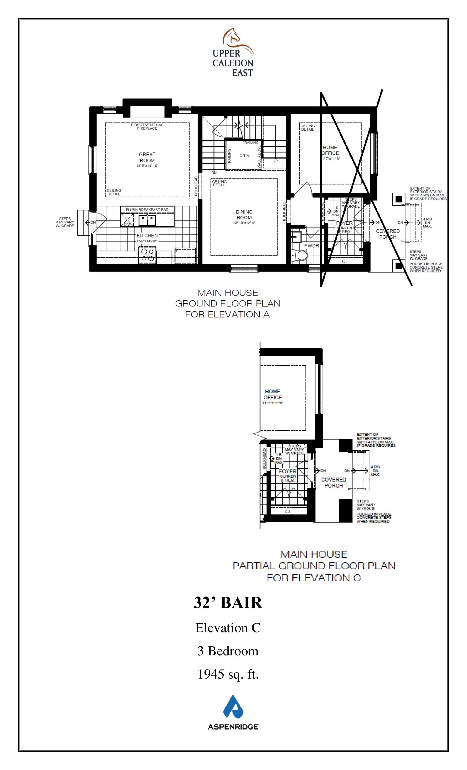 Bair - Elev. C floor plan