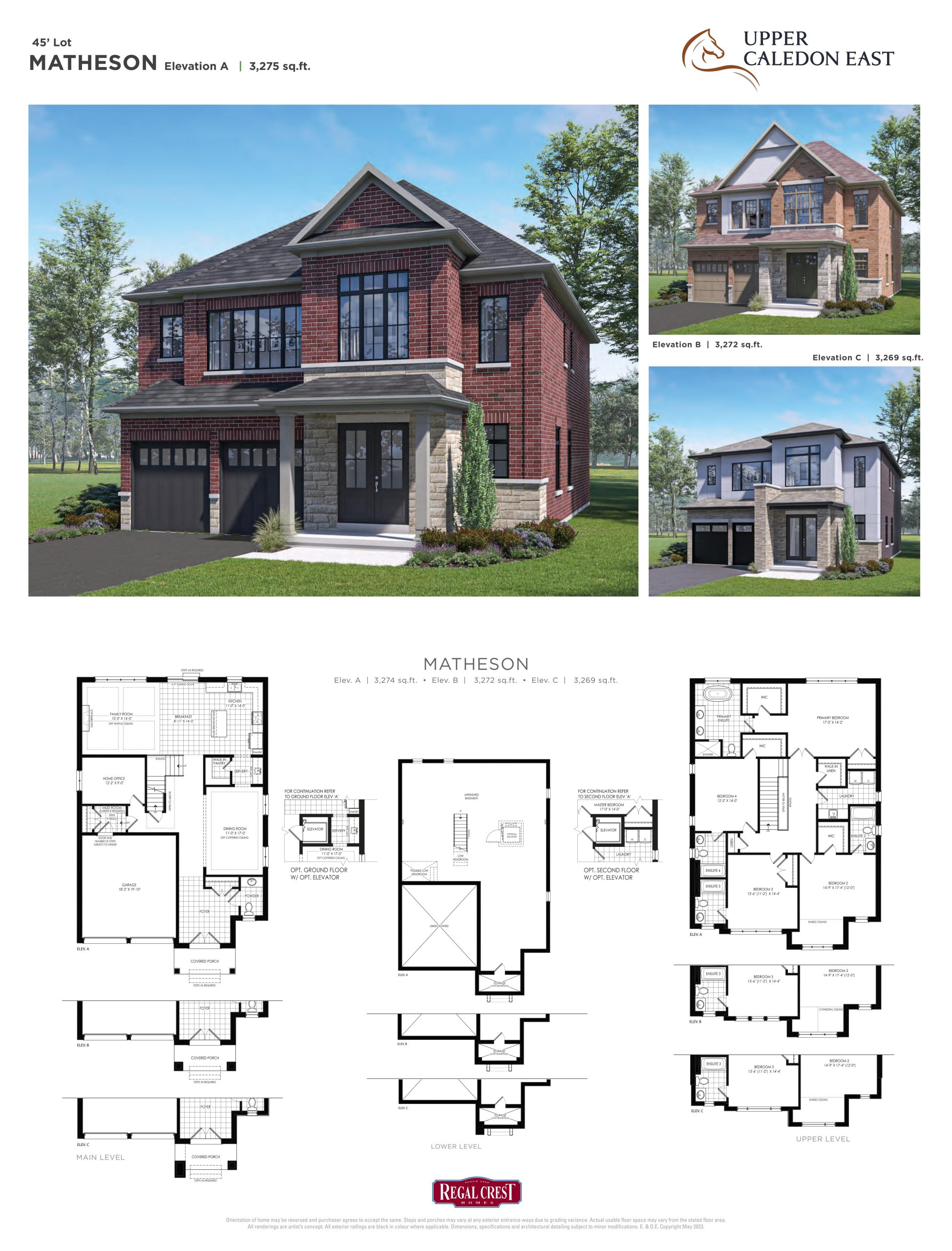 Matheson - Elev. A floor plan
