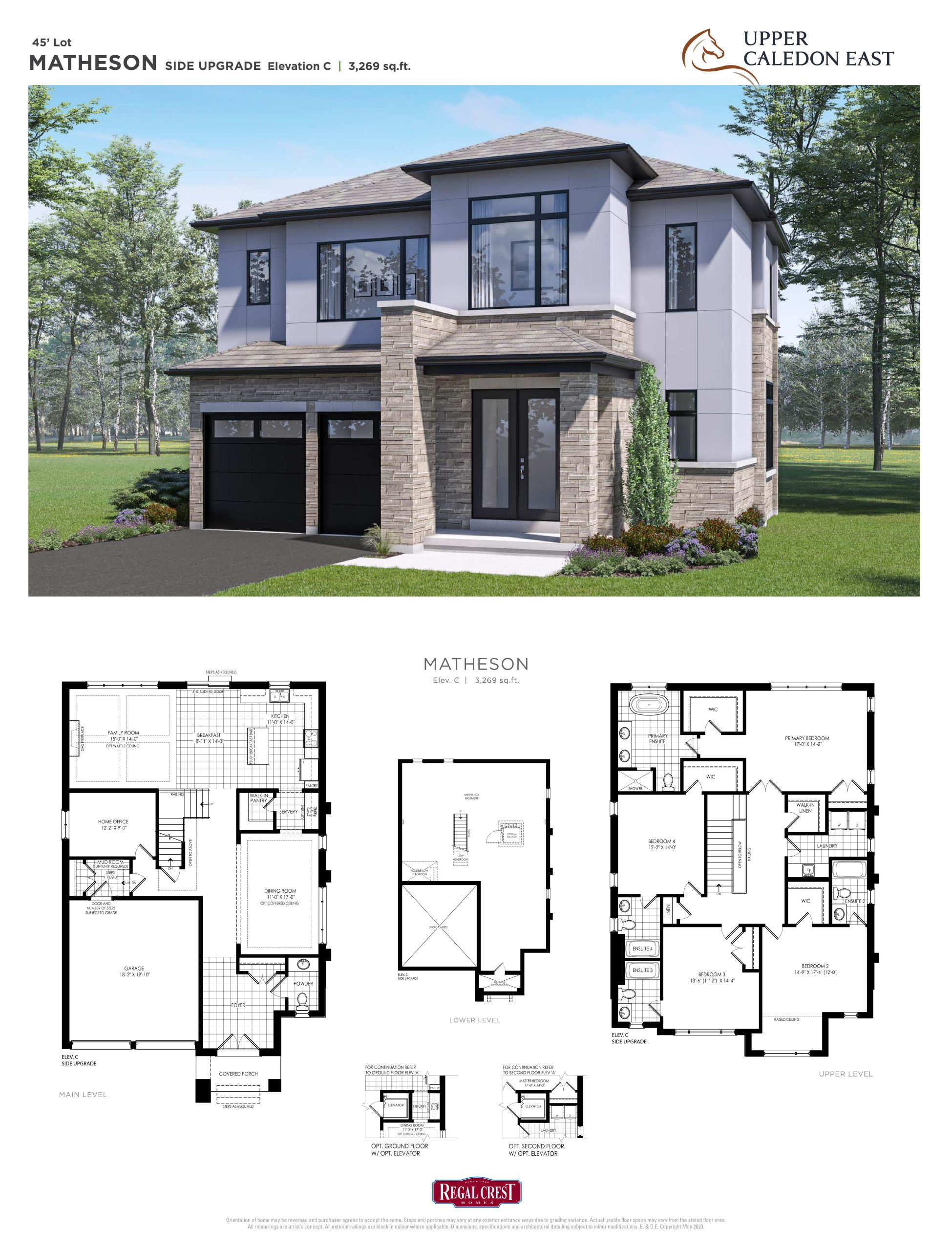 Matheson - Elev. C (Side Upgrade) floor plan