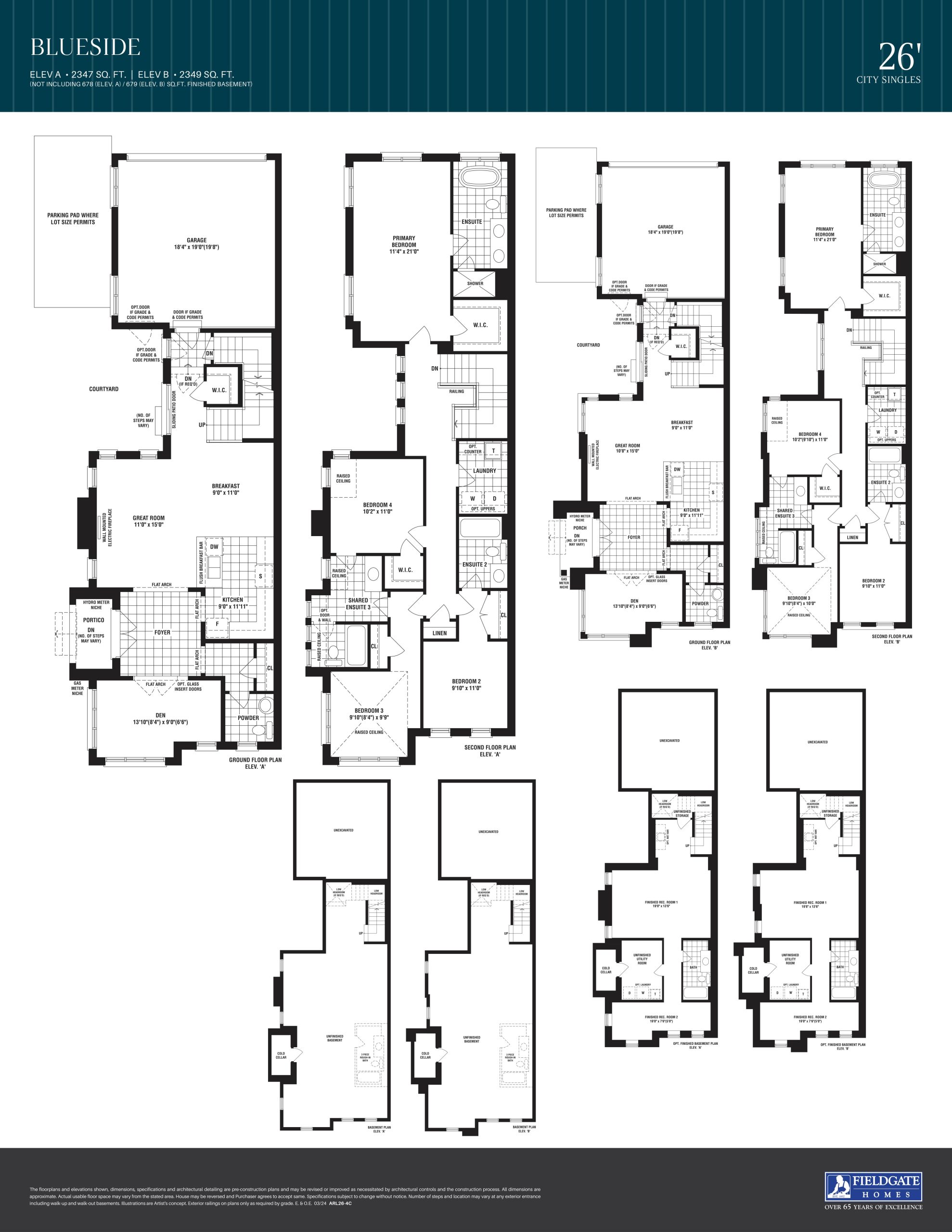 Blueside floor plan