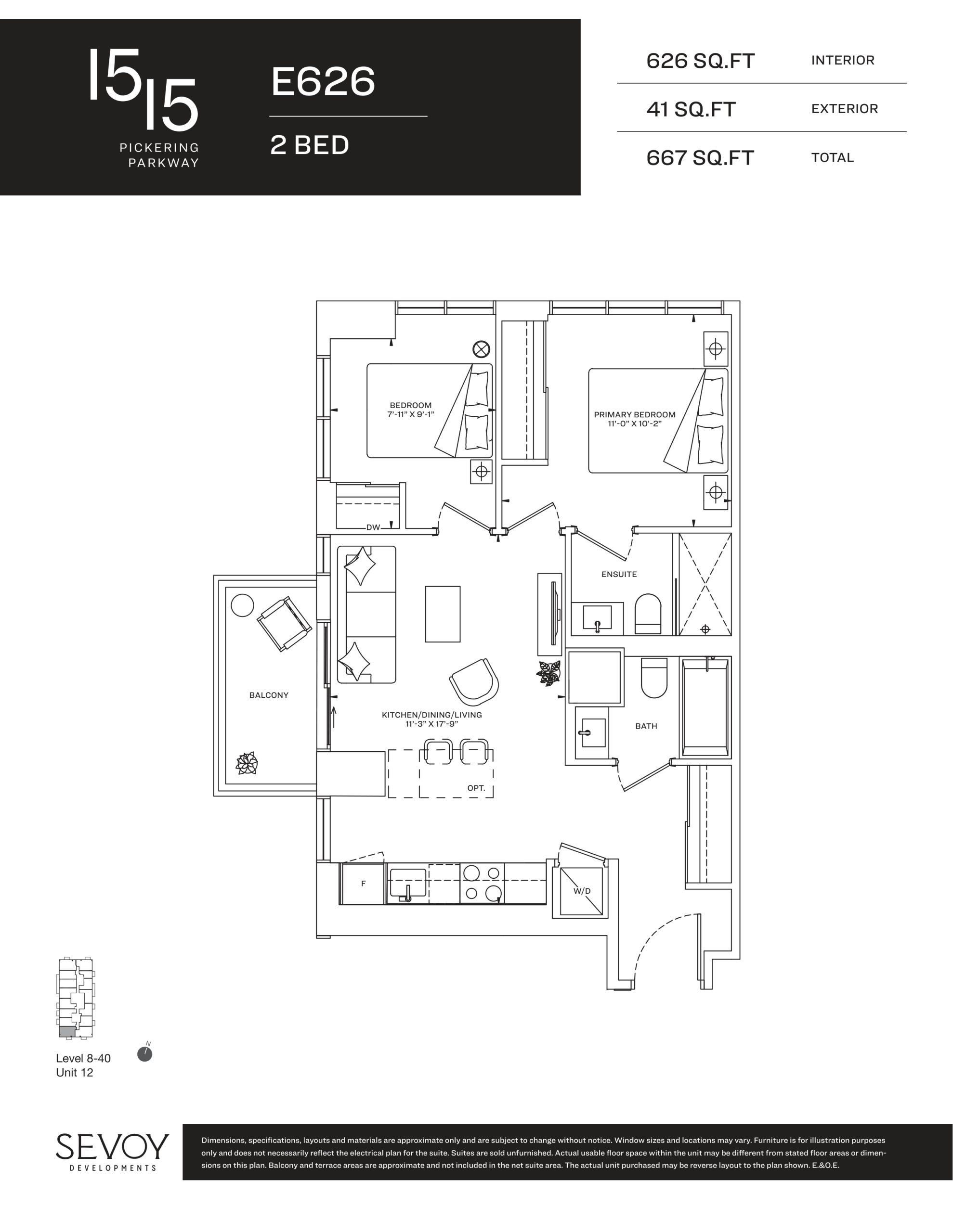 E626 floor plan