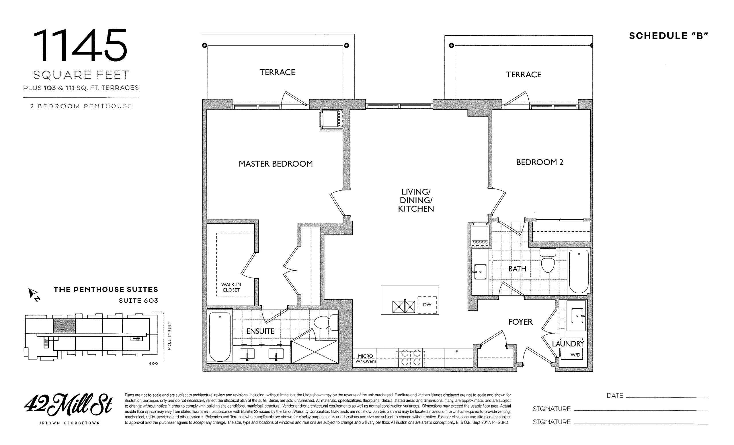 1145 - The Penthouse Suites floor plan