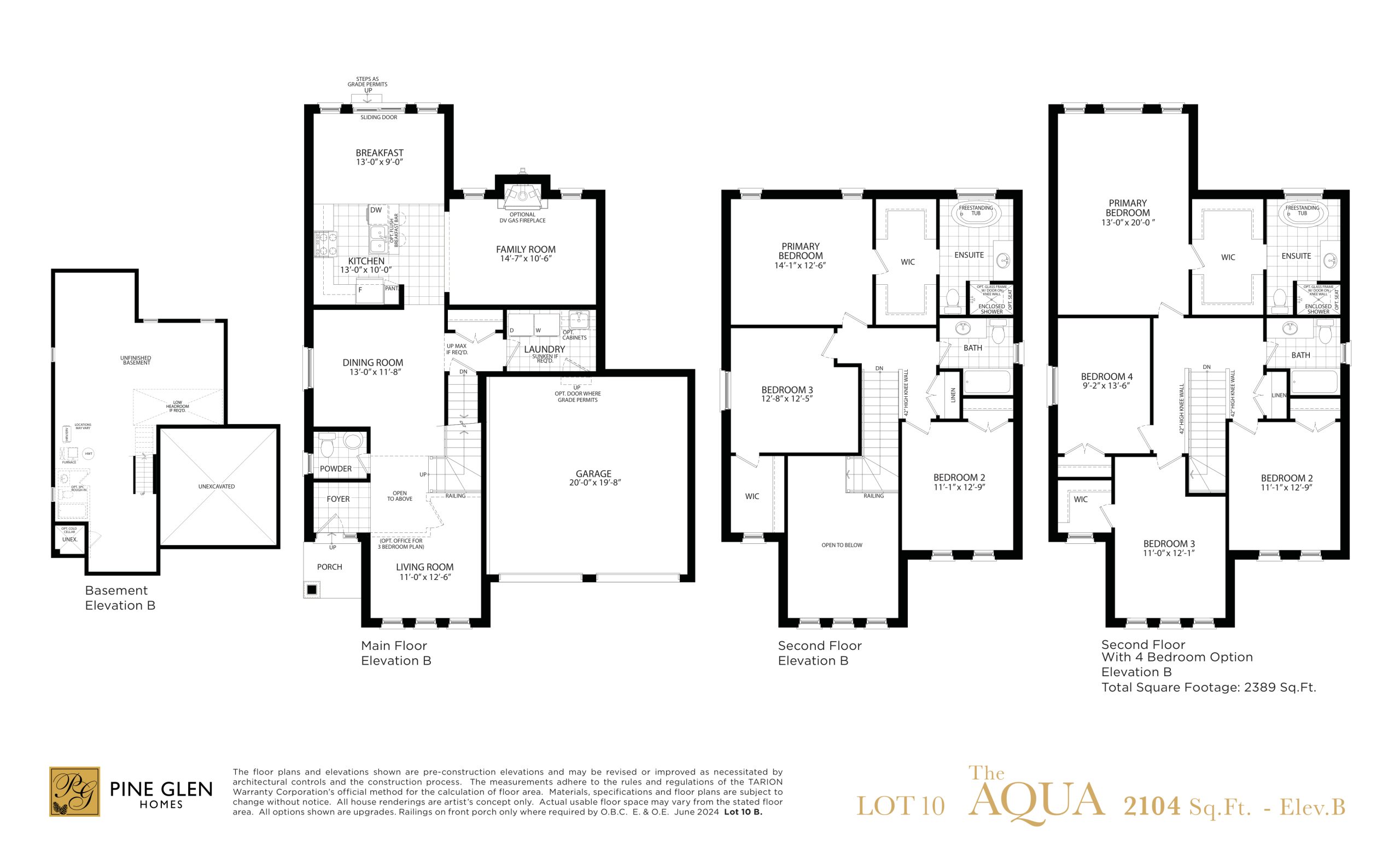 The Aqua - Elev. B floor plan