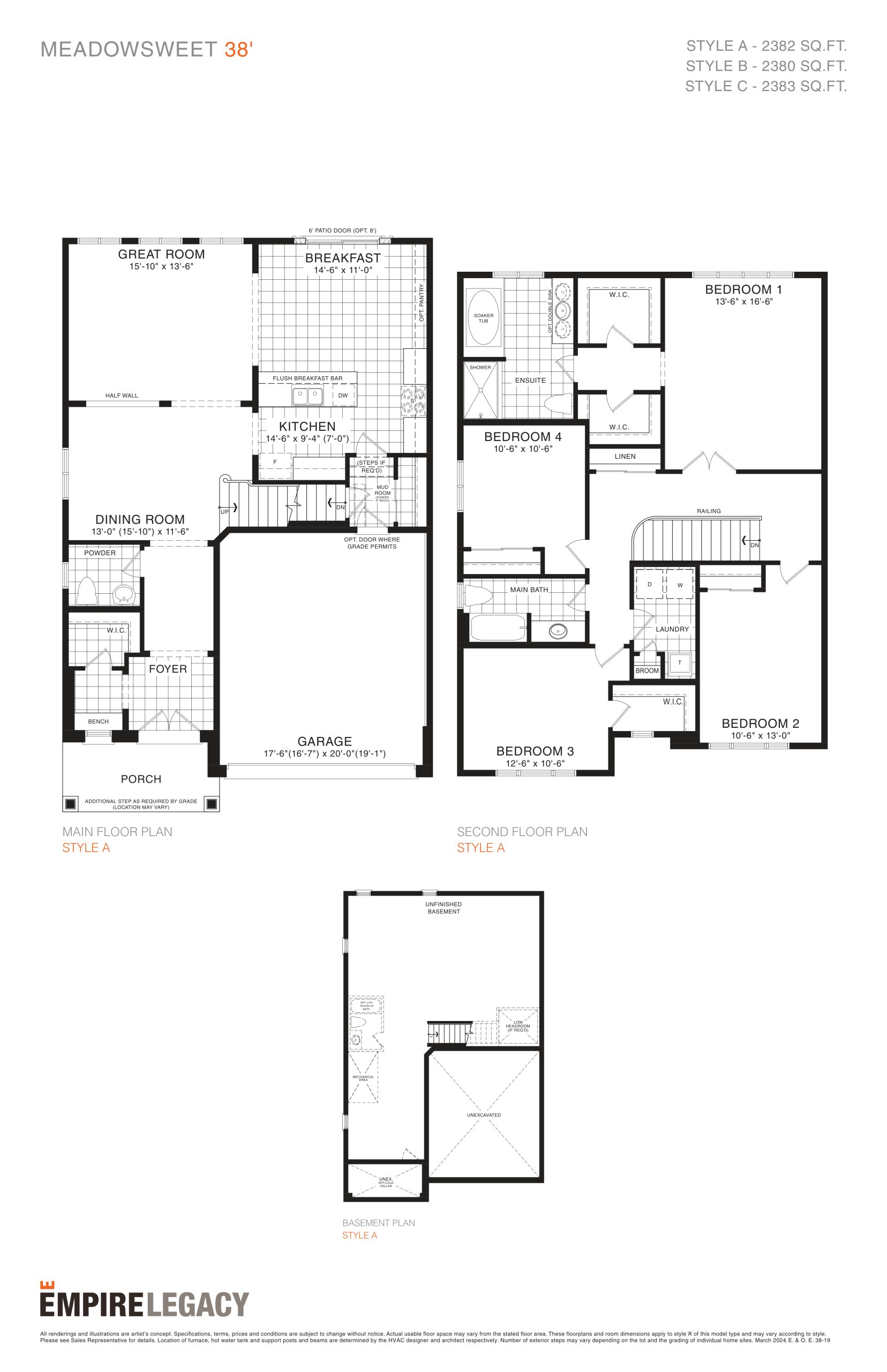 Meadowsweet 38' floor plan