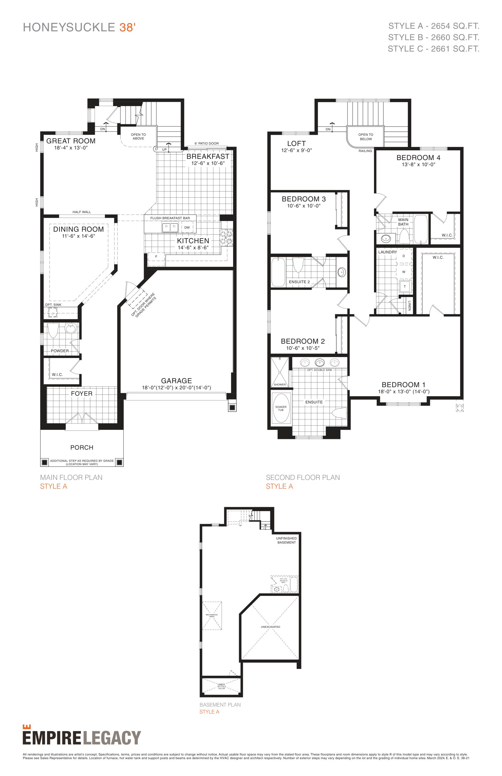 Honeysuckle 38' floor plan