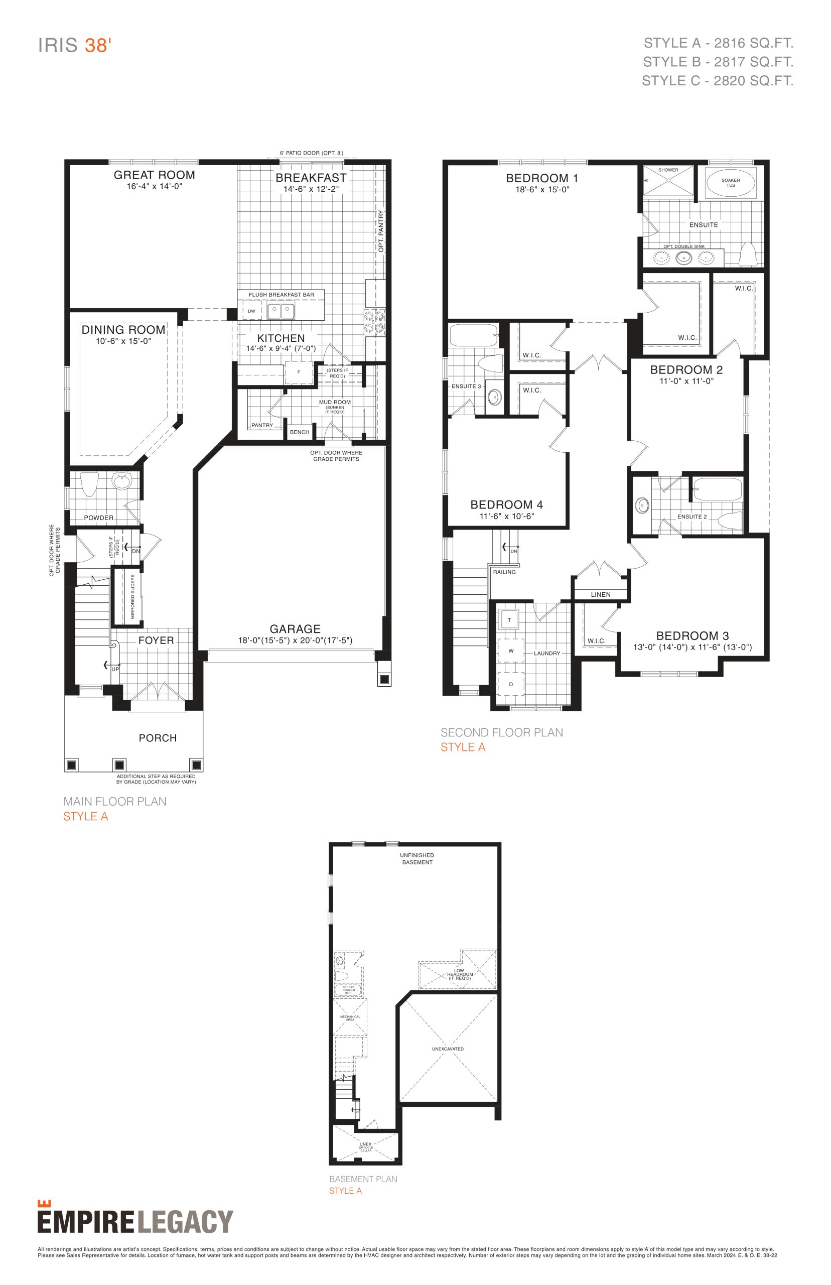 Iris 38' floor plan