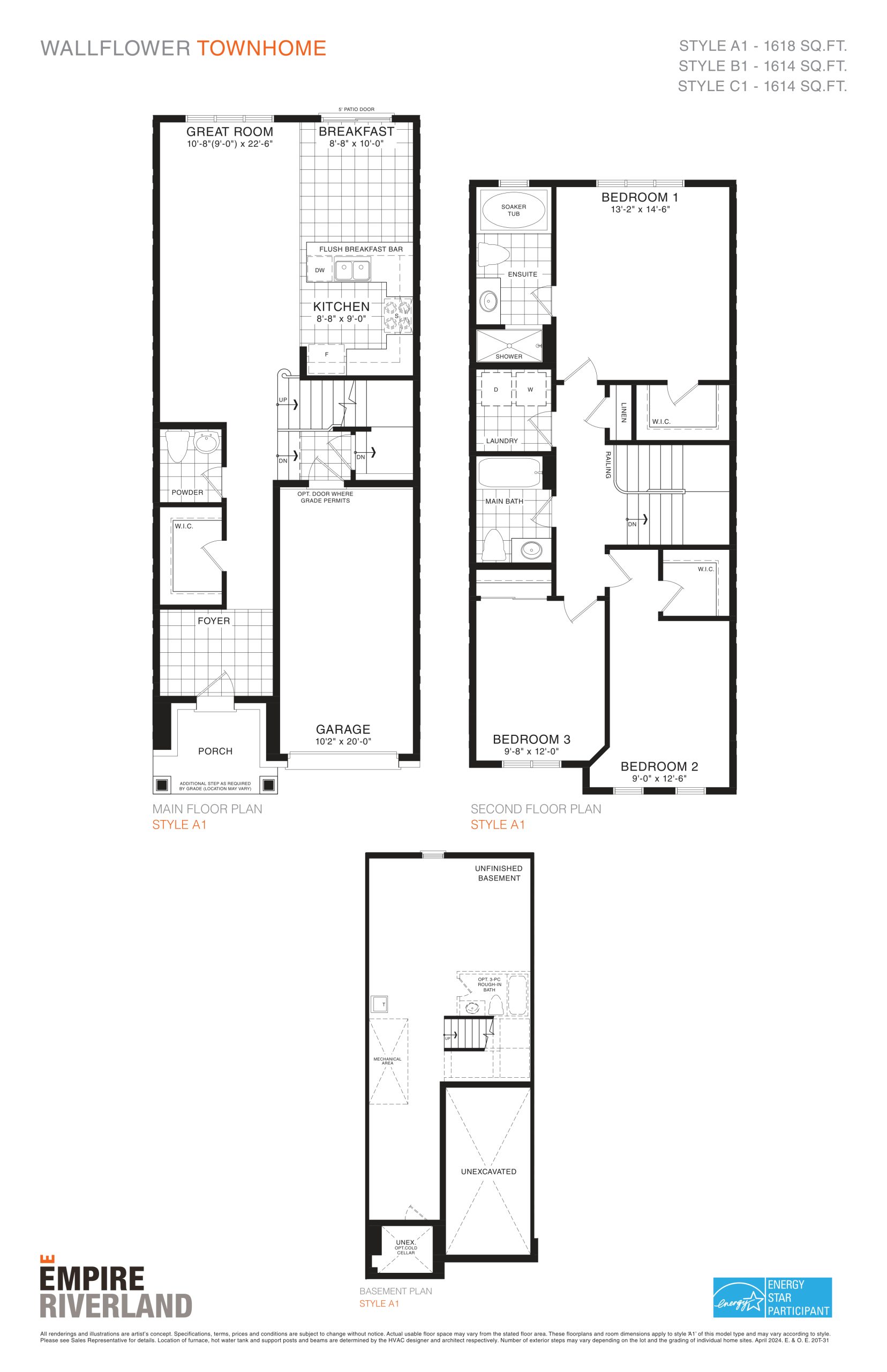 Wallflower (20' Towns) floor plan