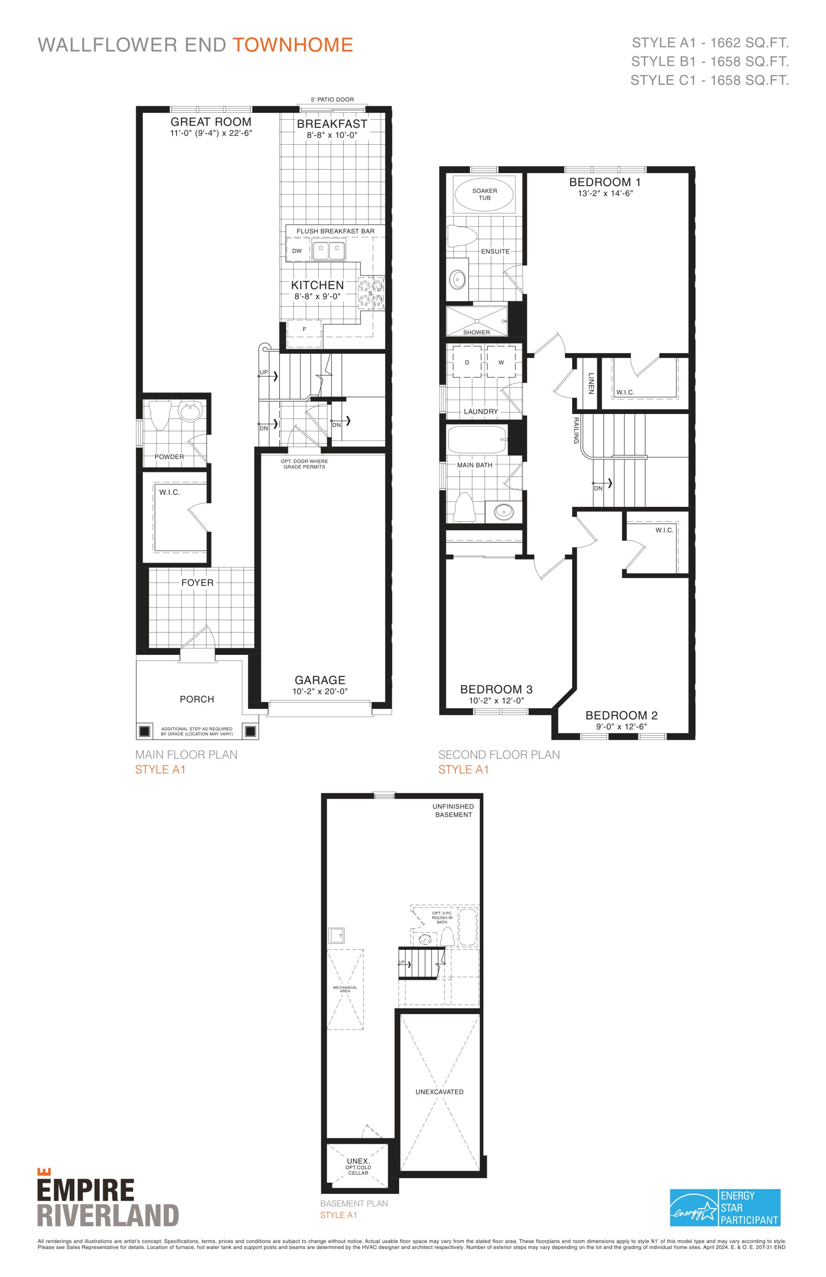 Wallflower End (20' Towns) floor plan
