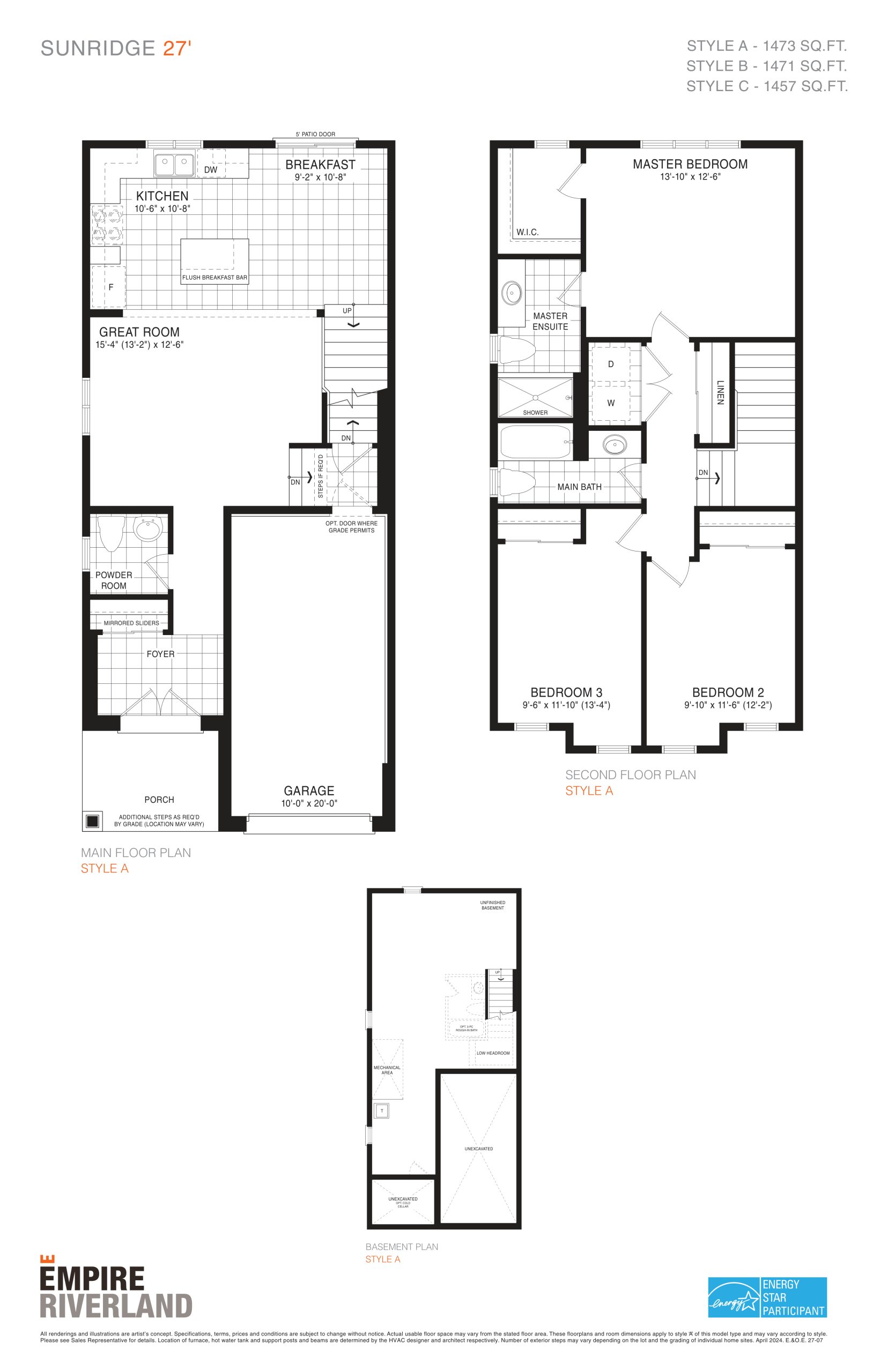 Sunridge 27' floor plan