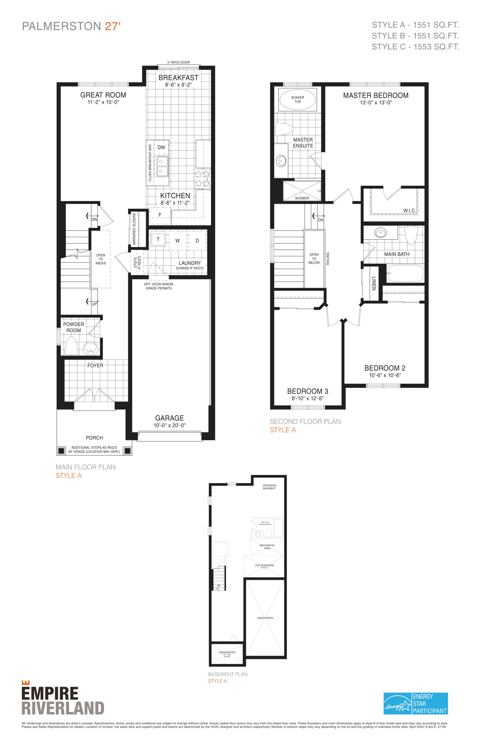 Palmerston 27' floor plan