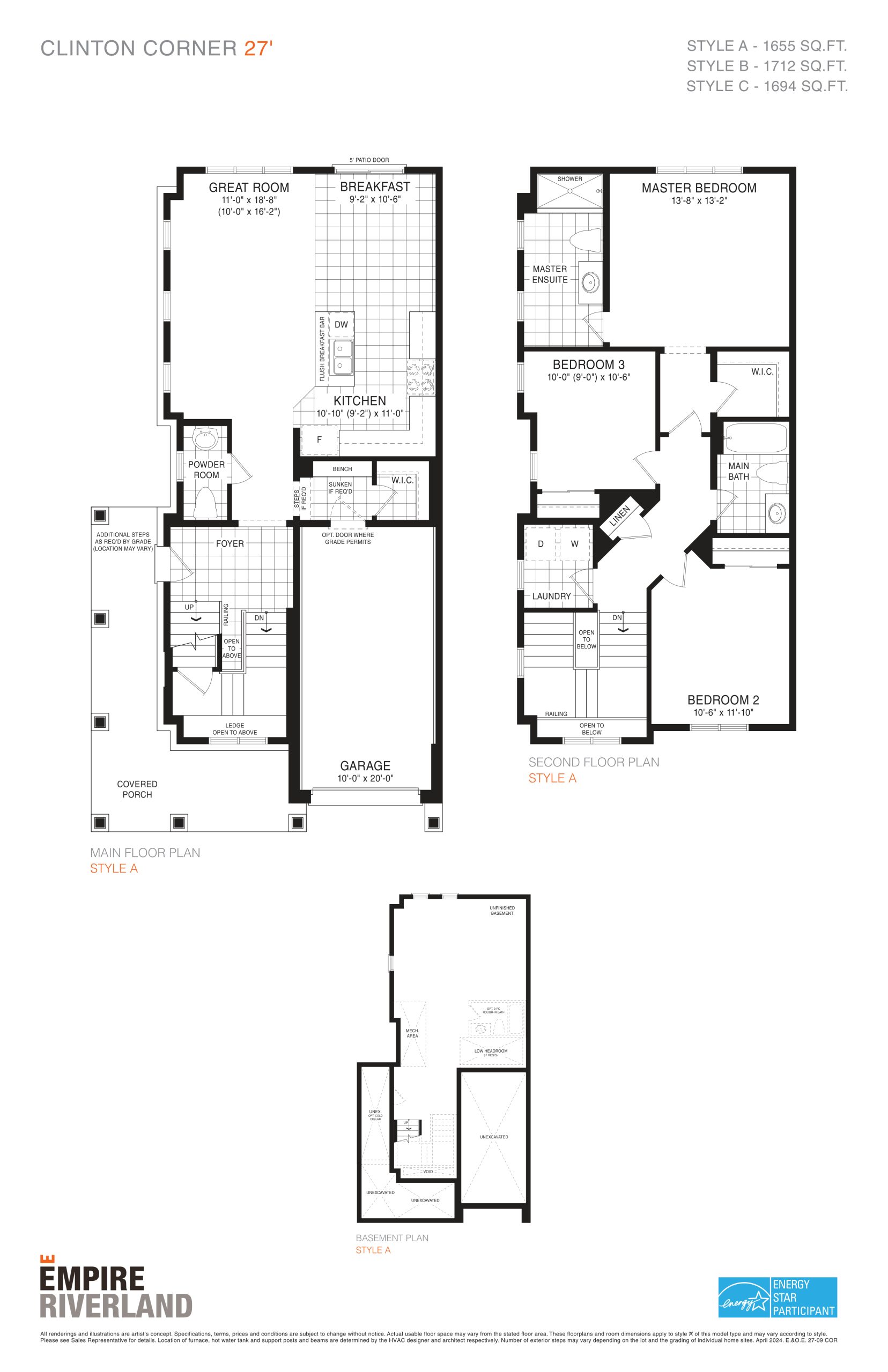 Clinton Corner 27' floor plan