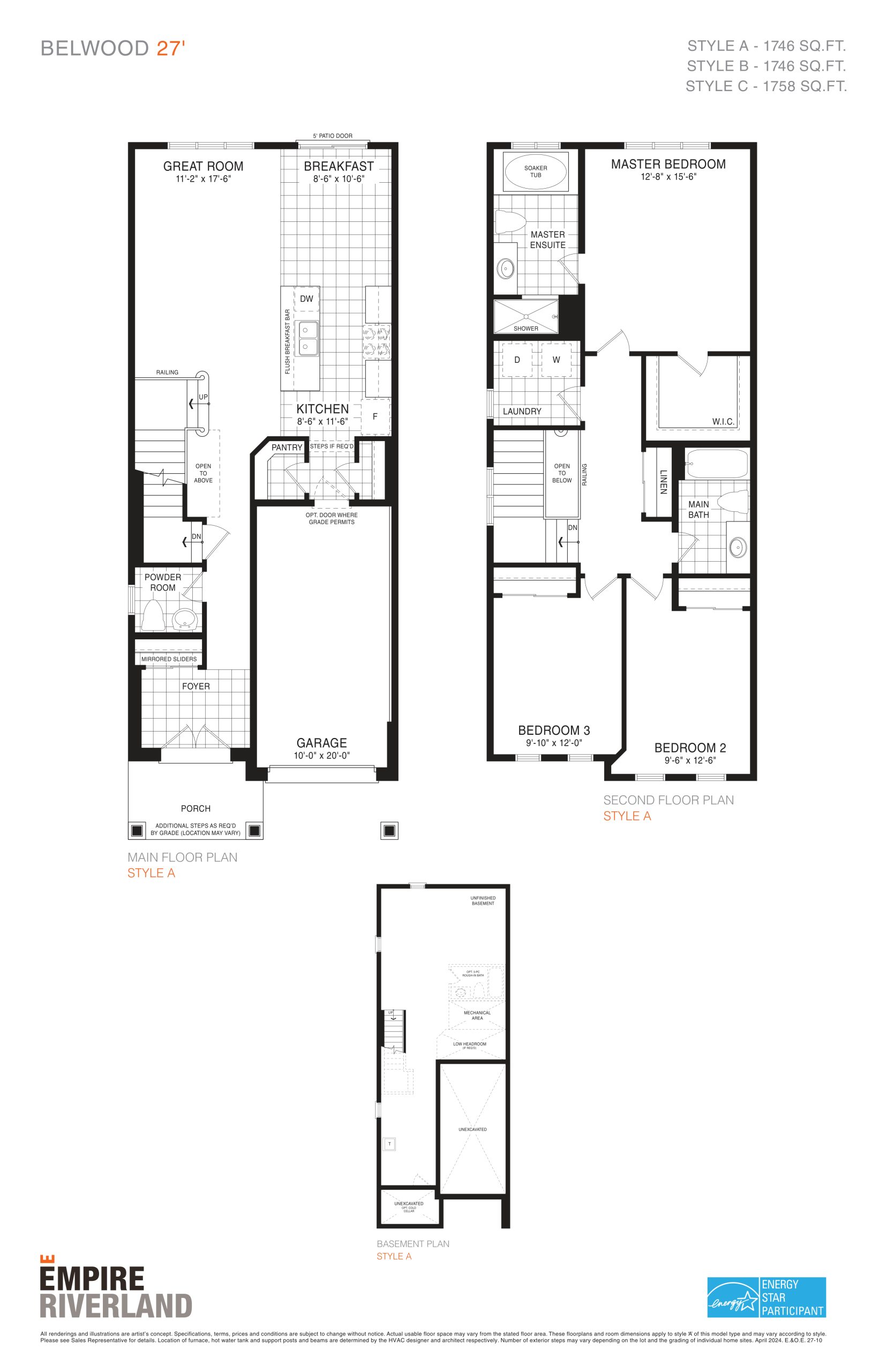 Belwood 27' floor plan