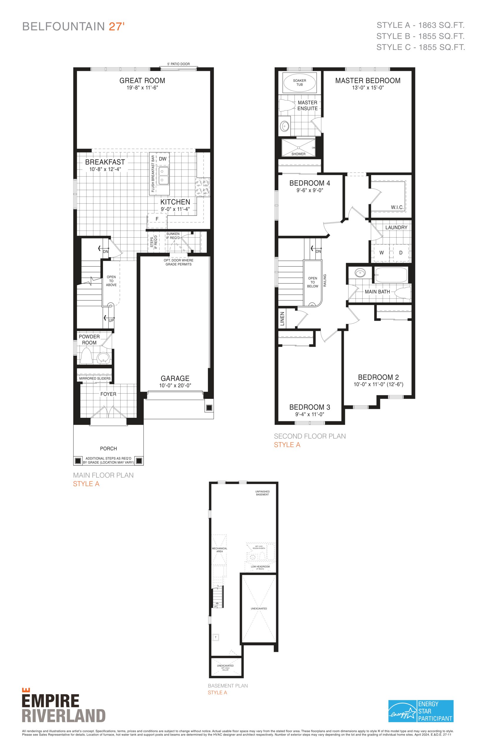 Belfountain 27' floor plan