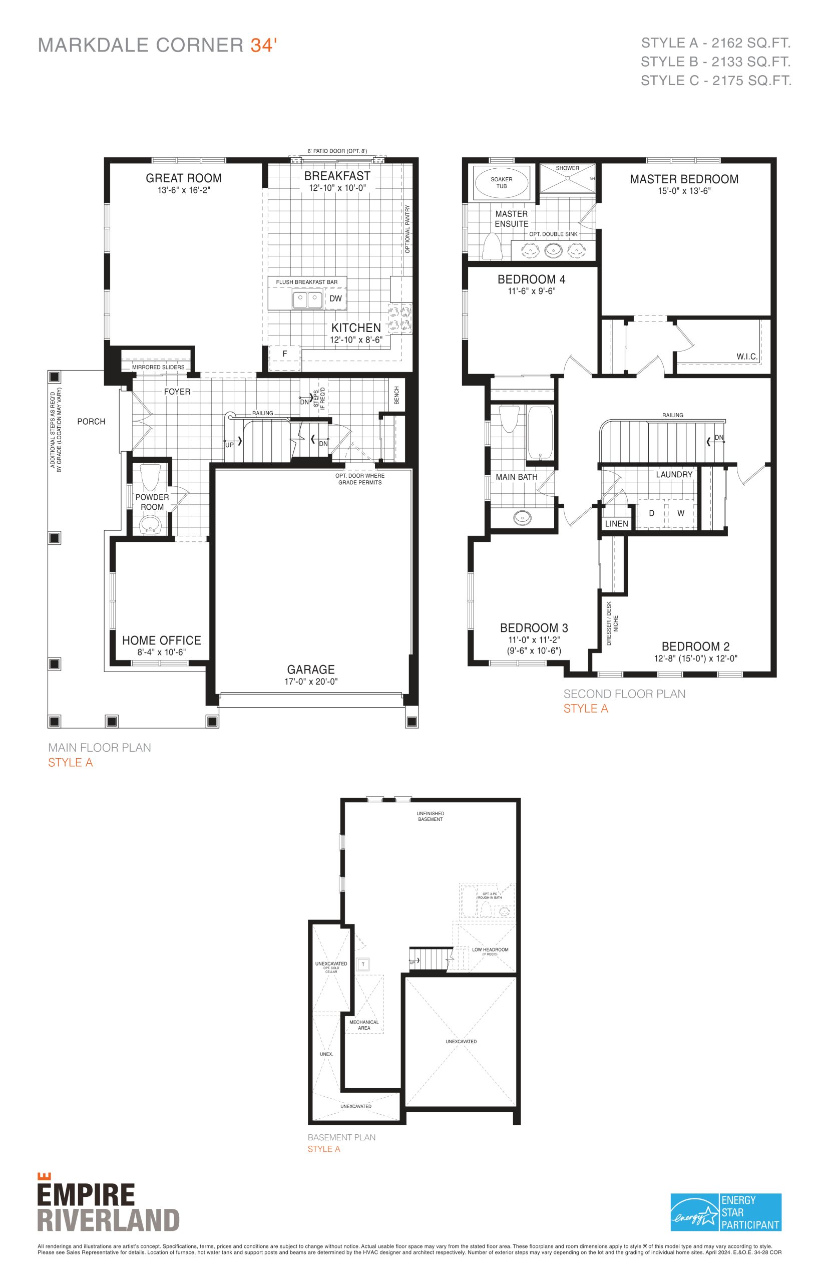 Markdale Corner 34' floor plan