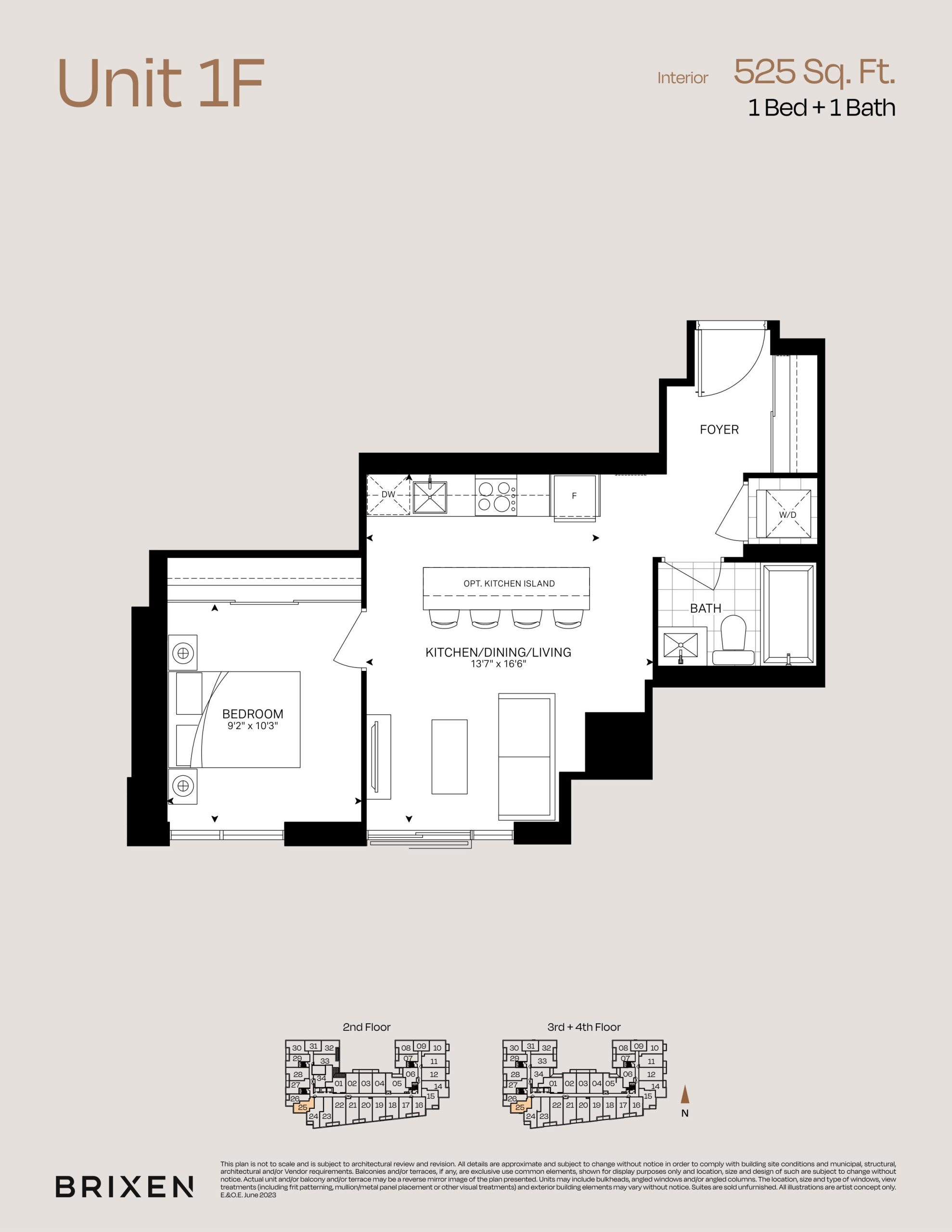 Unit 1F floor plan