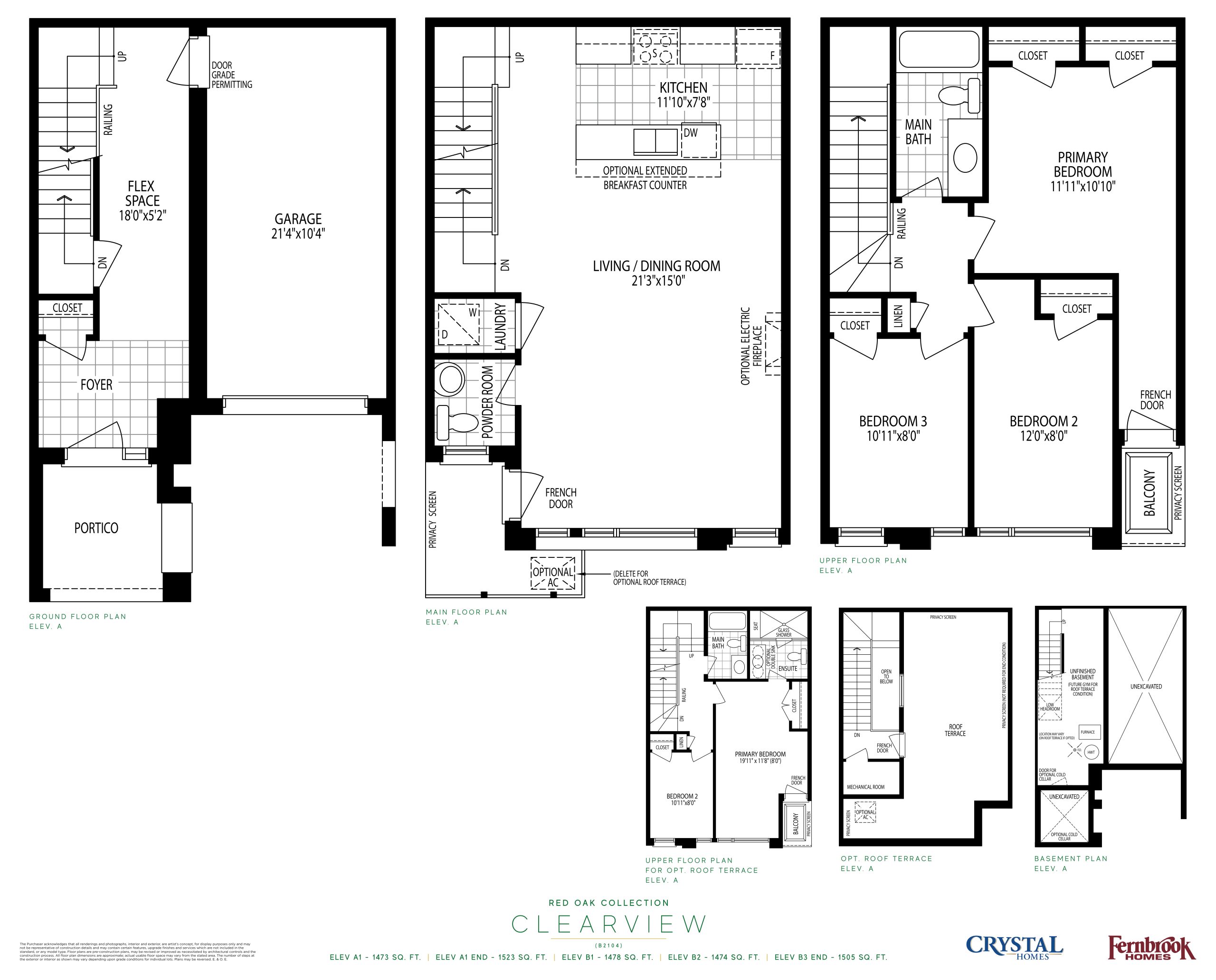Clearview - Red Oak Collection (Phase 2) floor plan