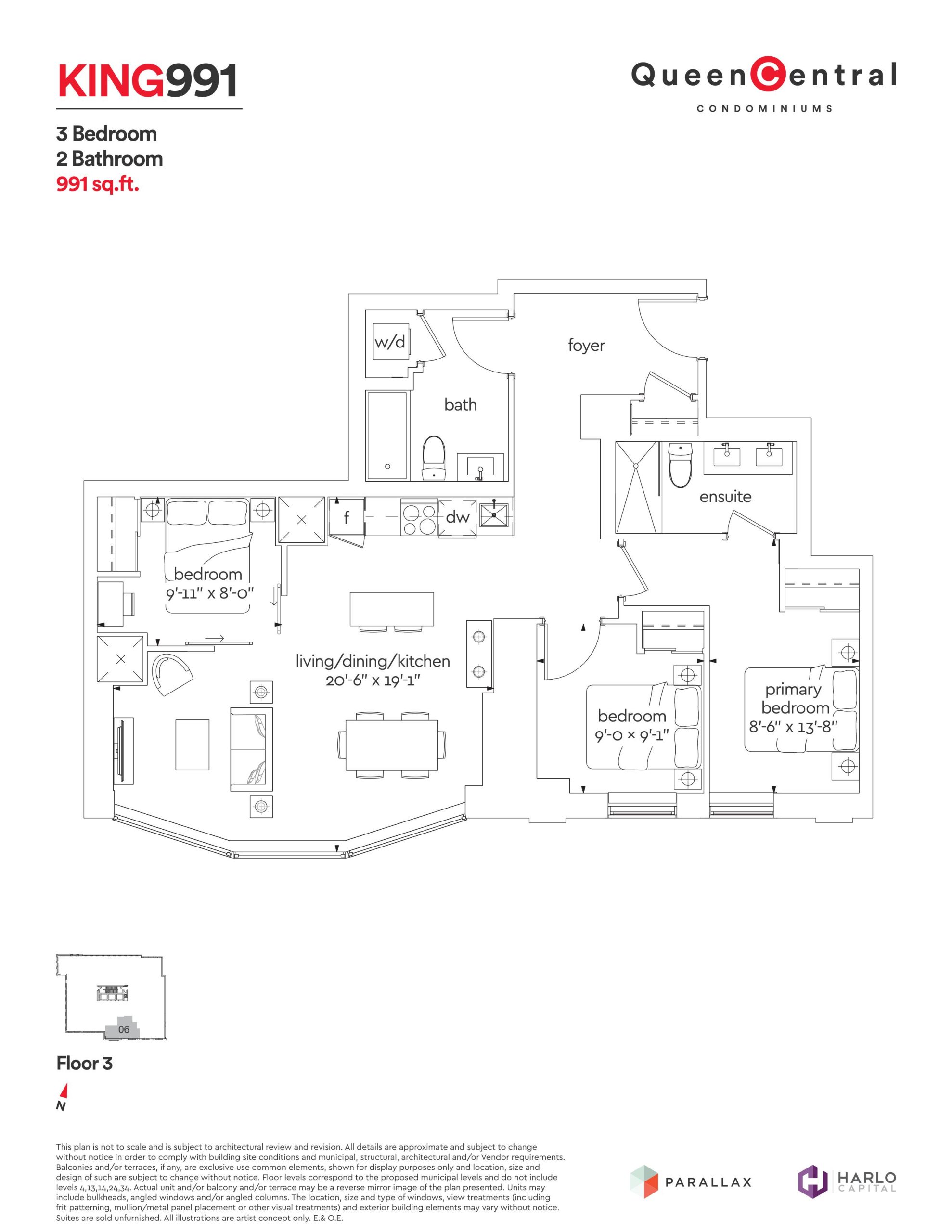 King 991 floor plan
