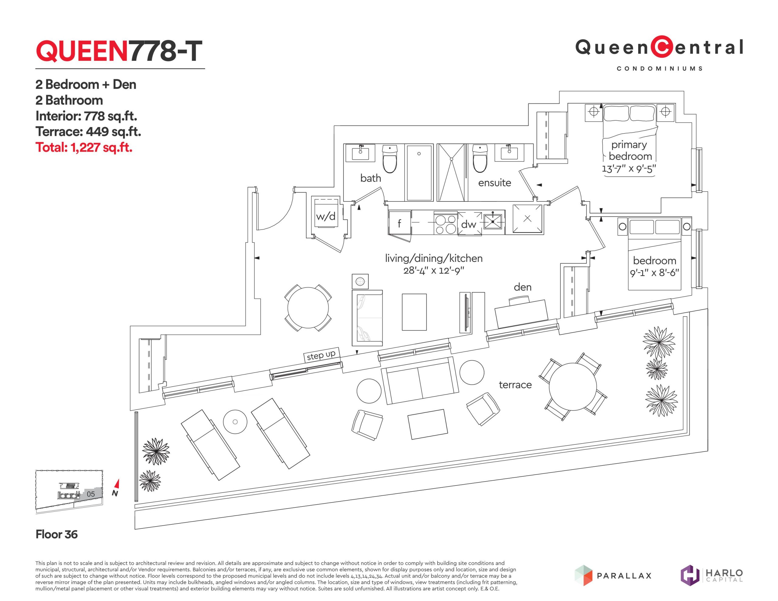 Queen 778-T floor plan
