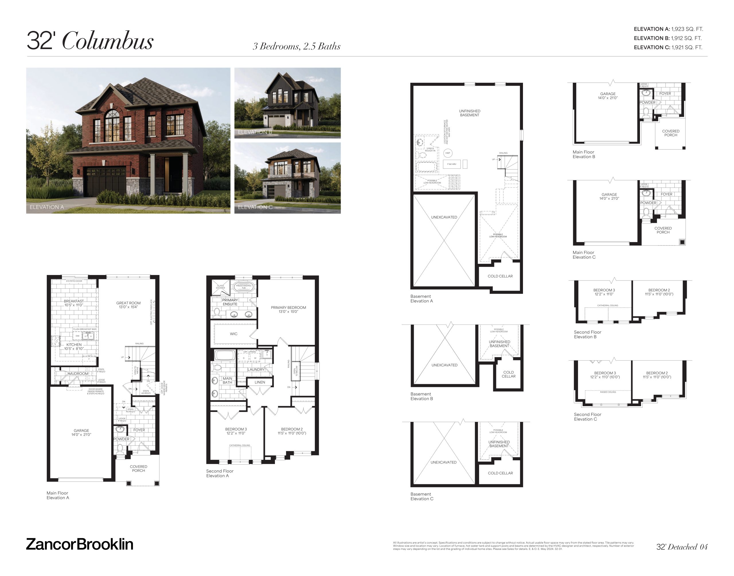 32' Columbus floor plan