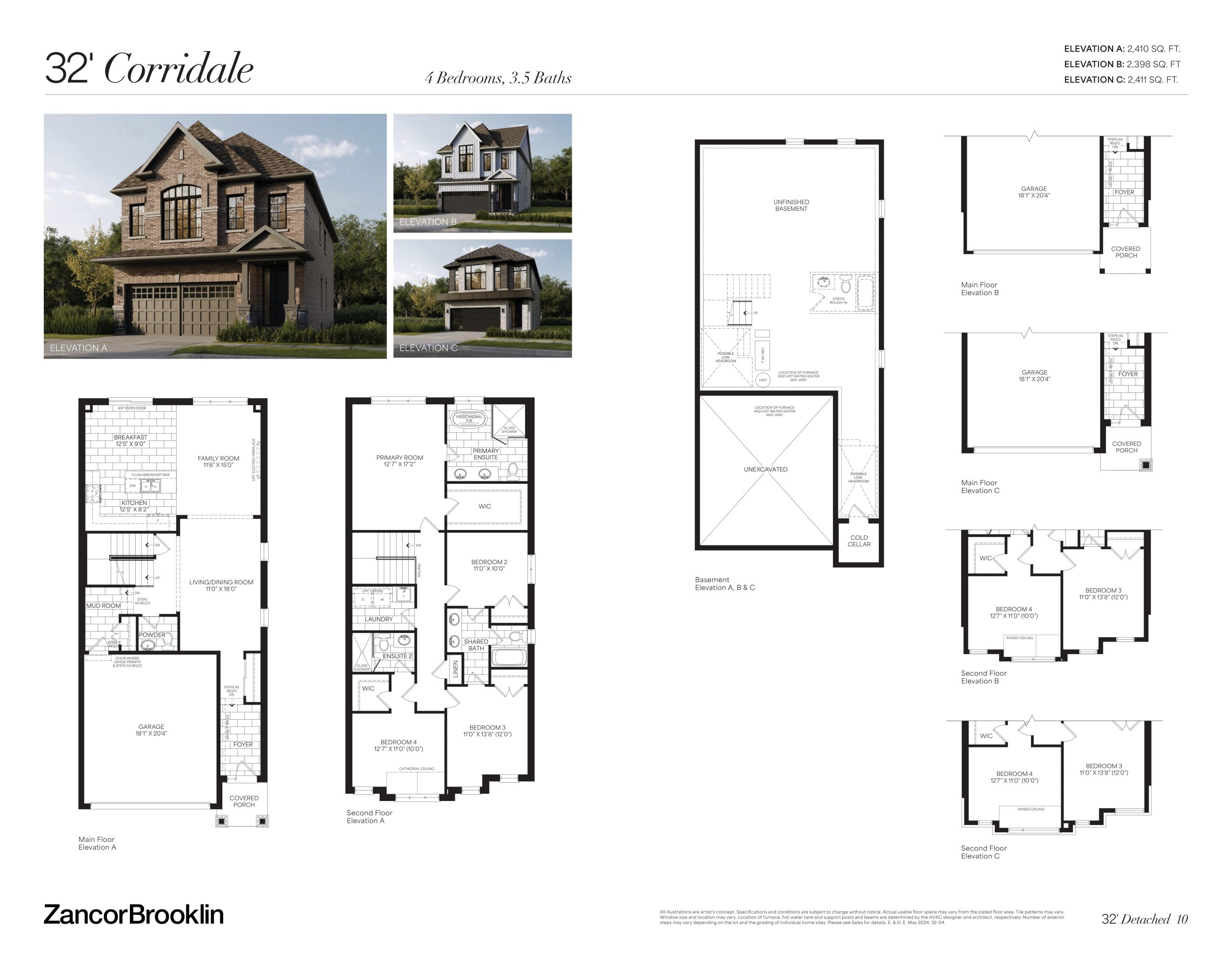 32' Corridale floor plan