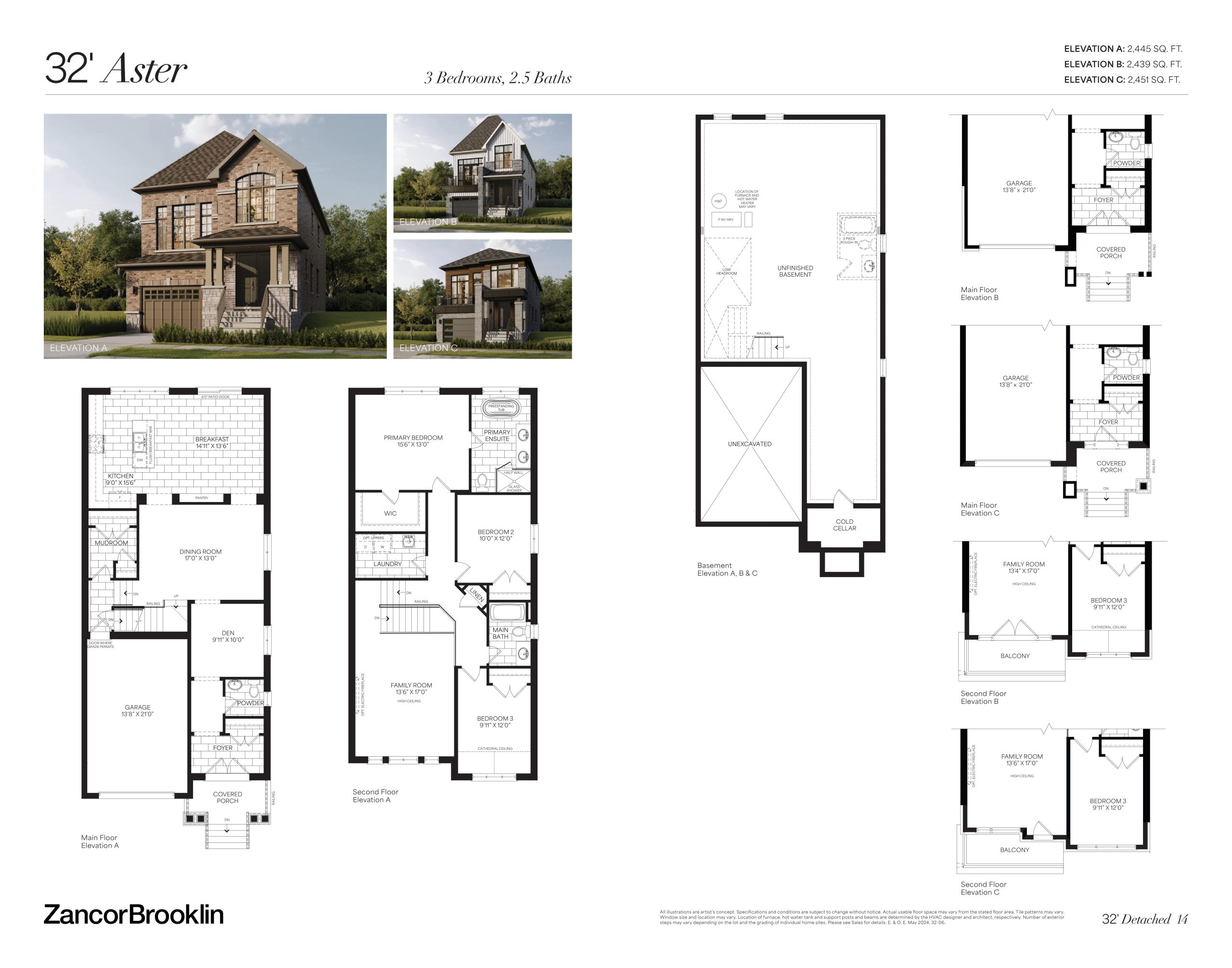 32' Aster floor plan