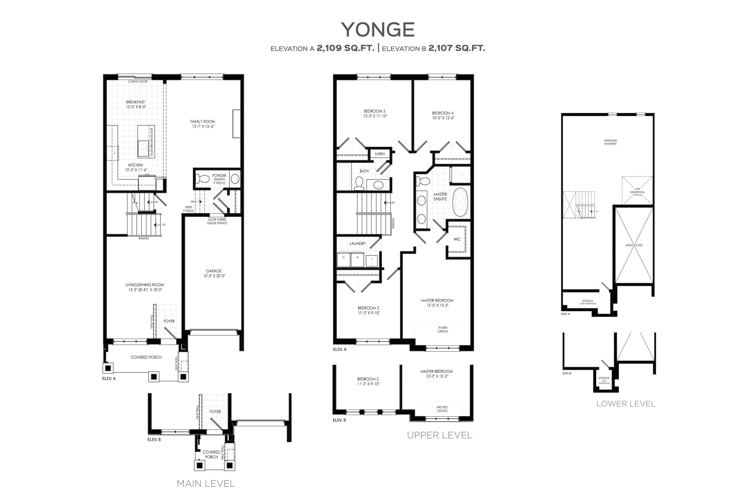 Yonge floor plan