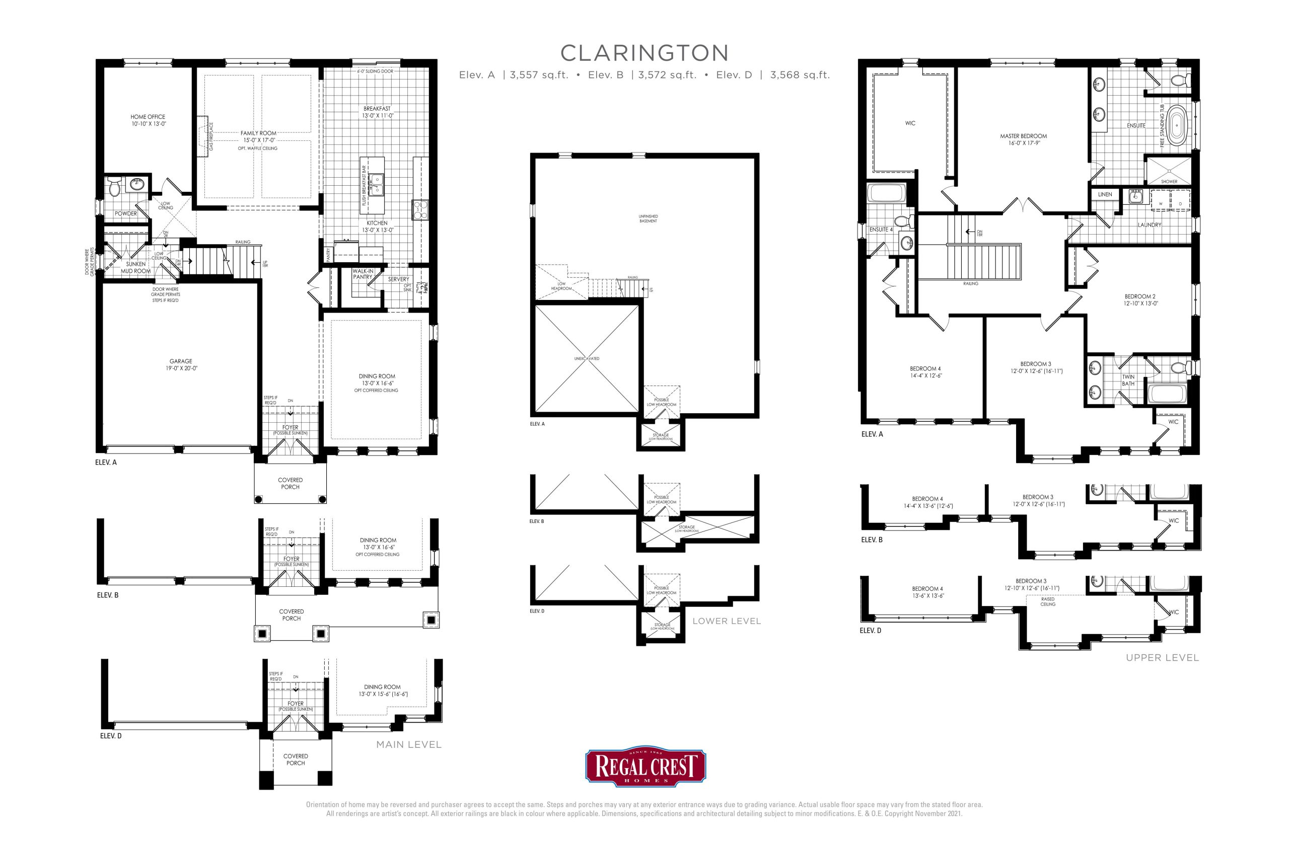 Clarington floor plan