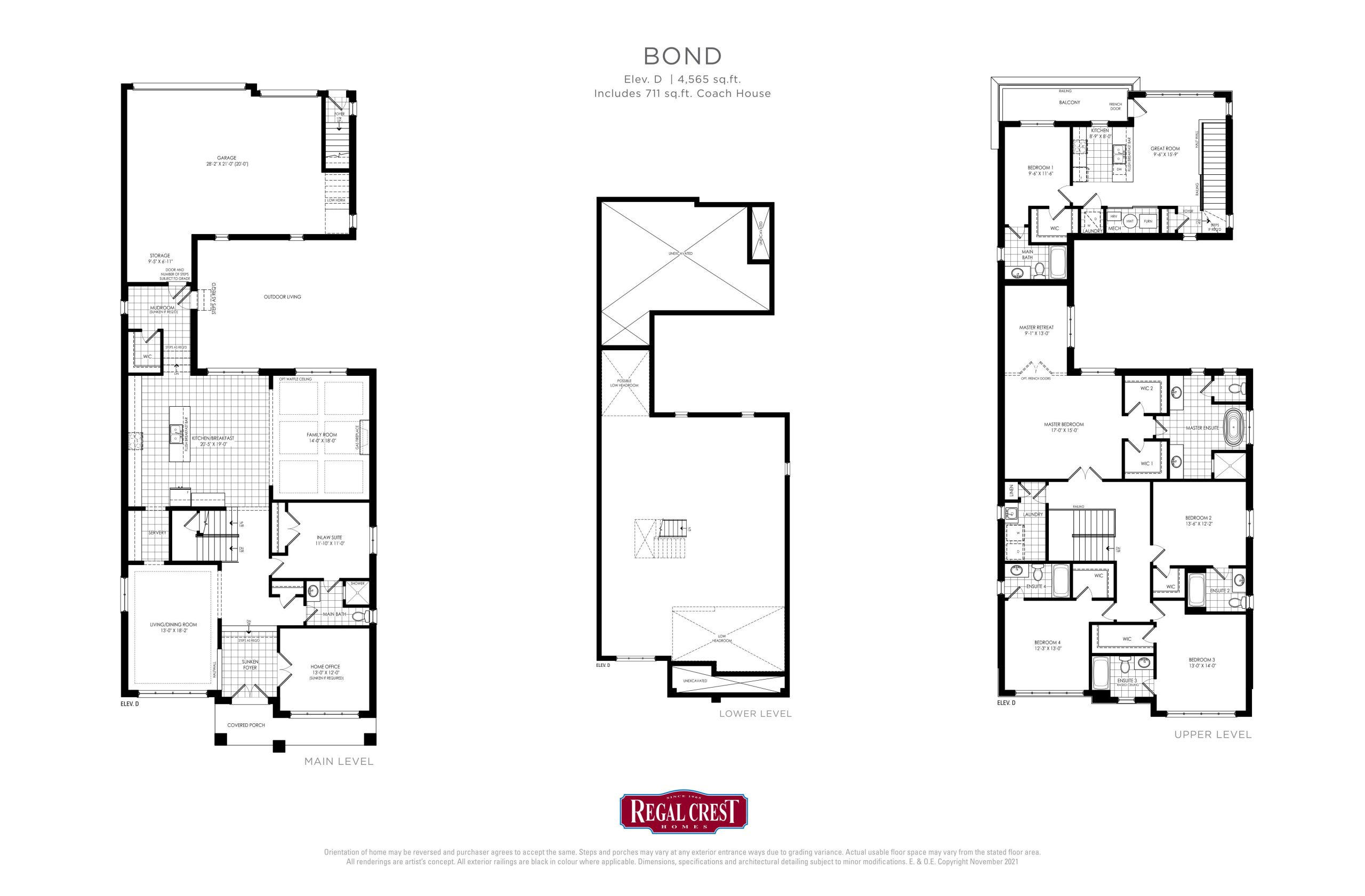 Bond (Elev. D) floor plan