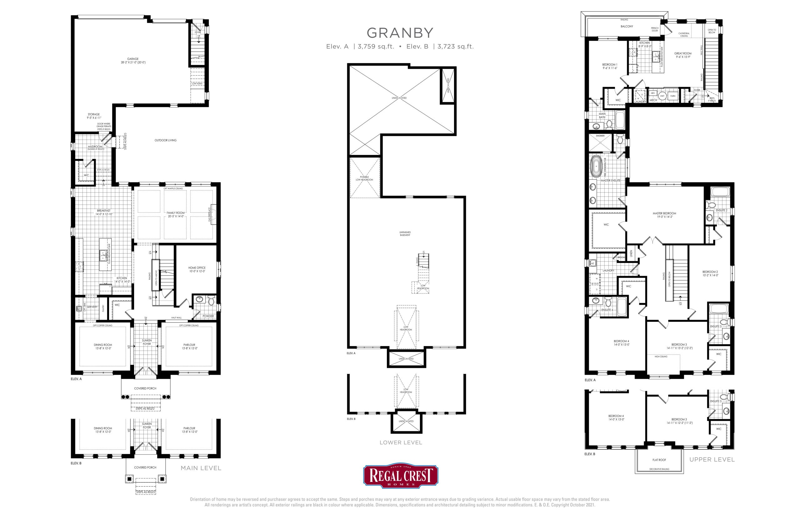 Granby (Elev. A/B) floor plan