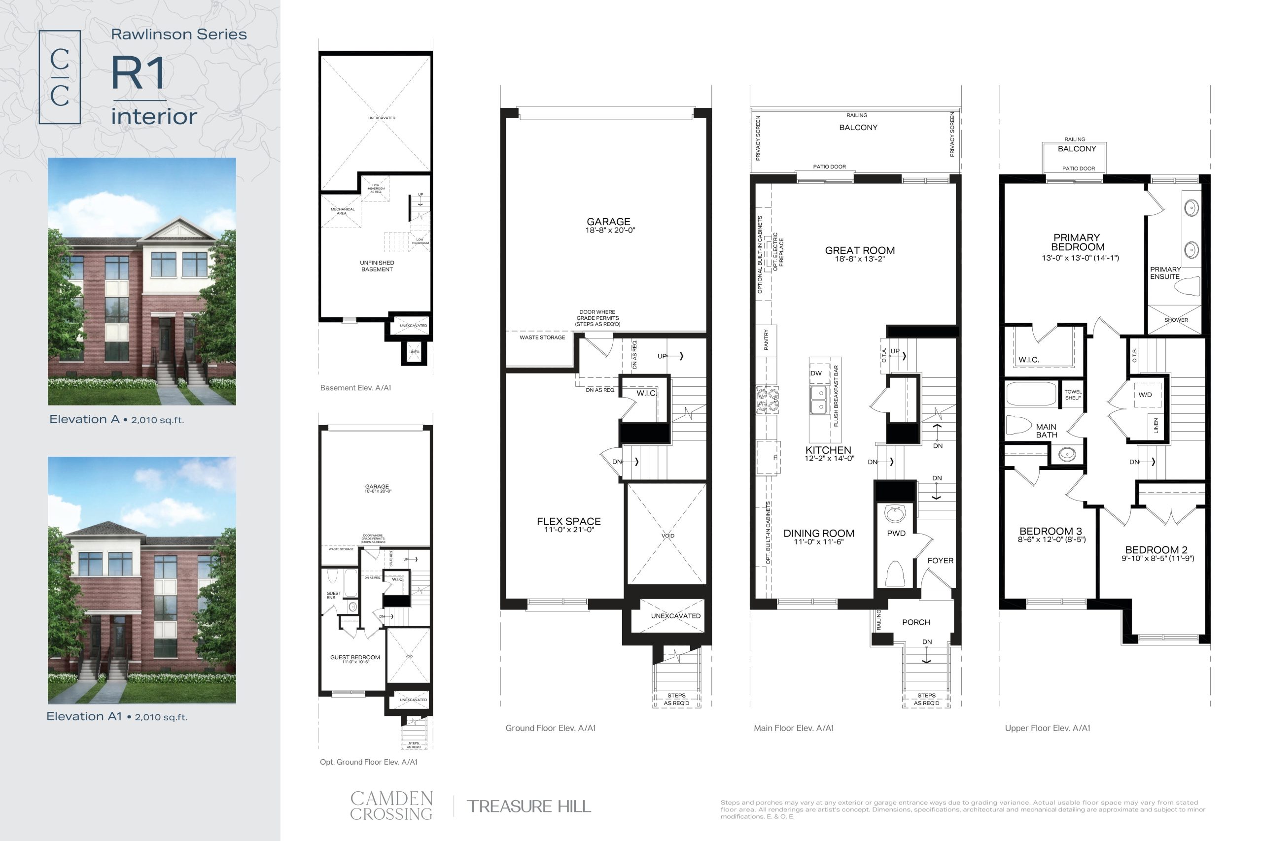 R1 Interior Elevation A / A1 floor plan