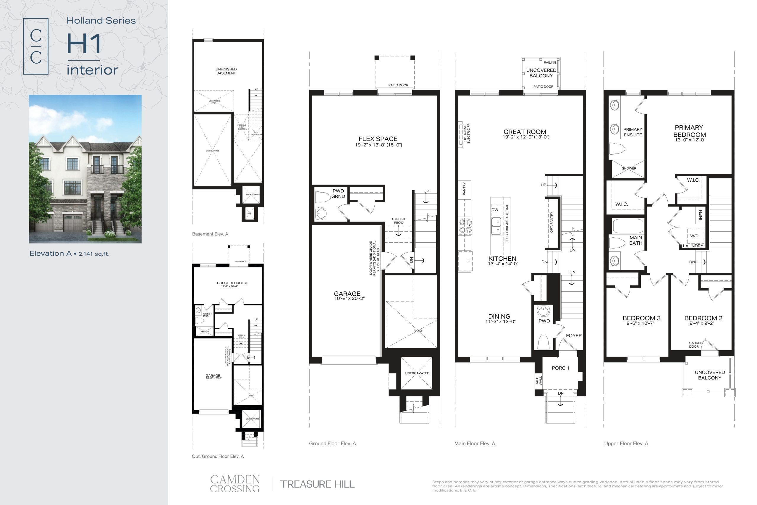 H1 Interior Elevation A floor plan