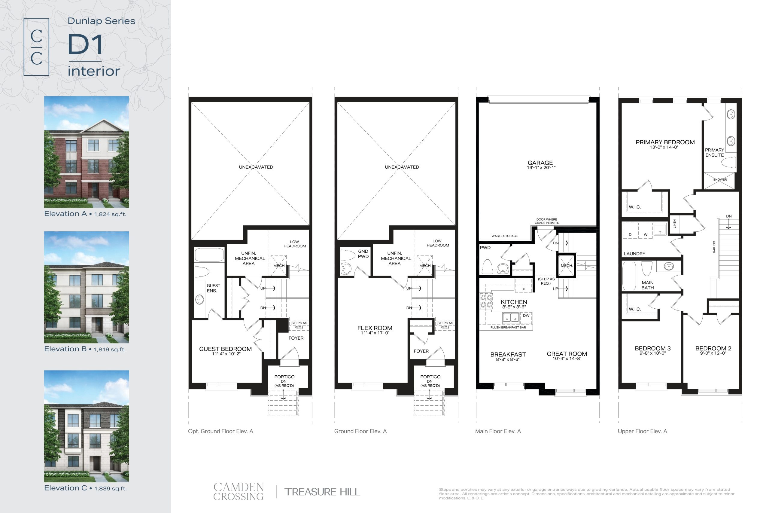D1 Interior floor plan